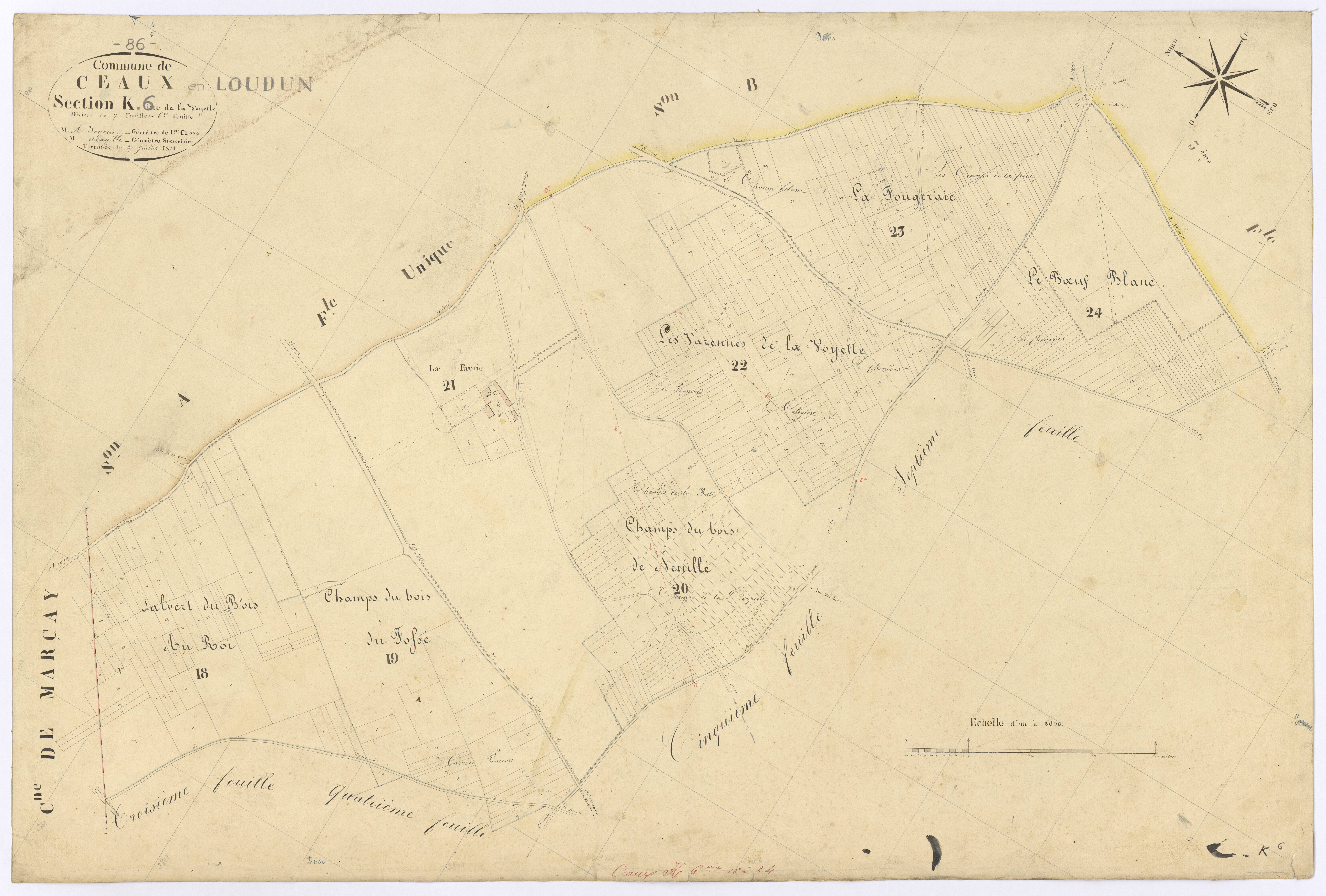 Ceaux-en-Loudun - FRAD086_cadastre Plans 