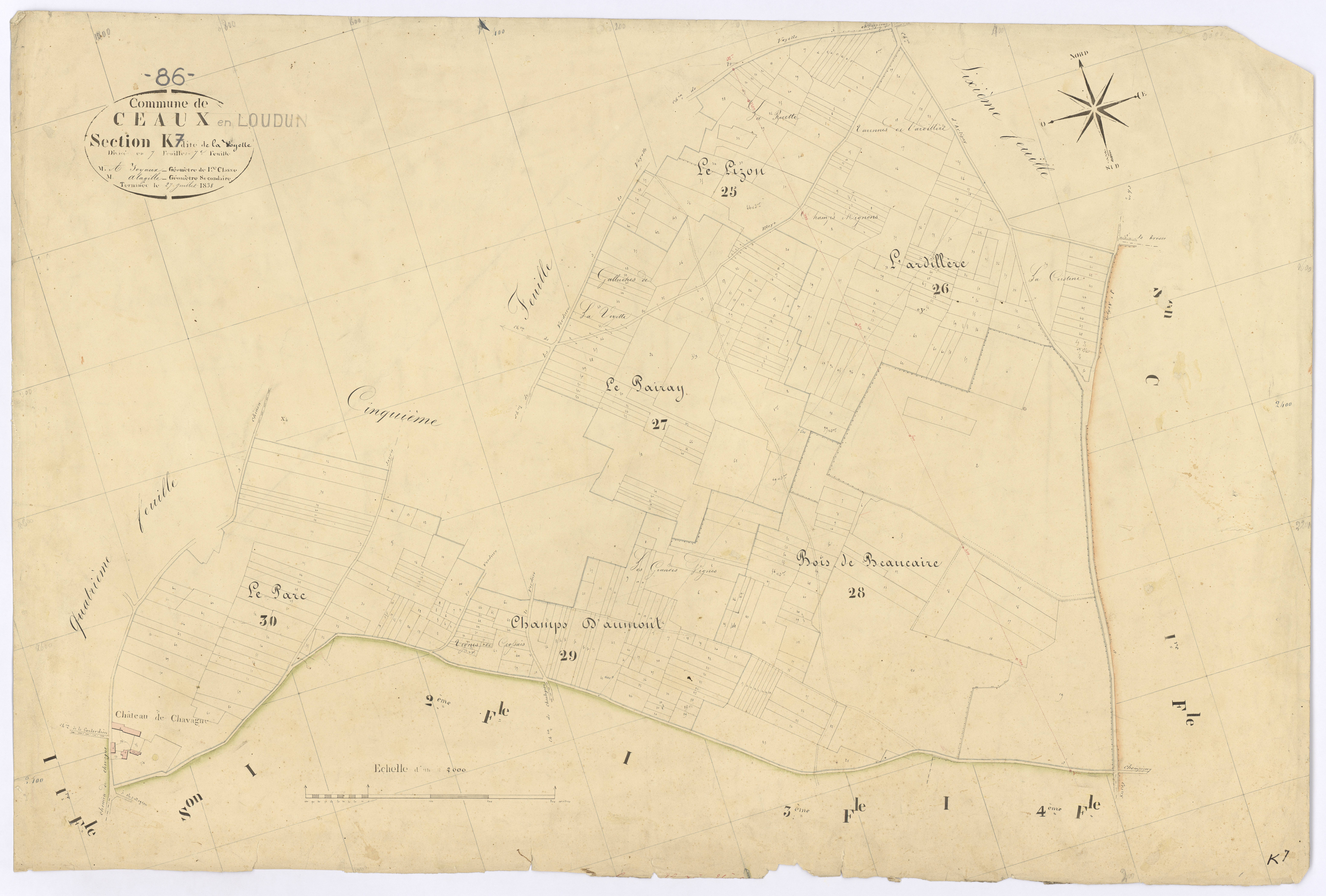 Ceaux-en-Loudun - FRAD086_cadastre Plans 