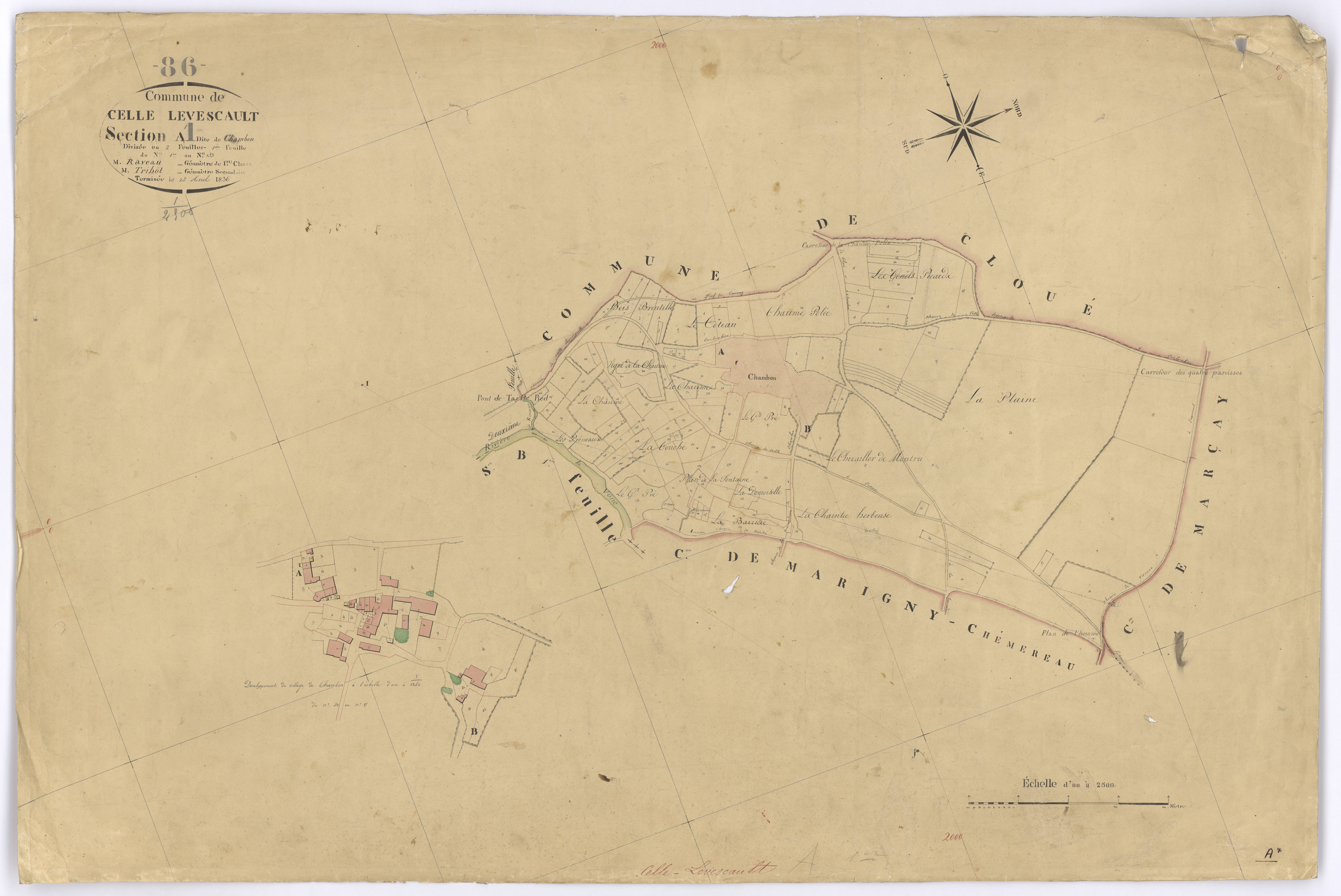 Celle-Lévescault - FRAD086_cadastre Plans 