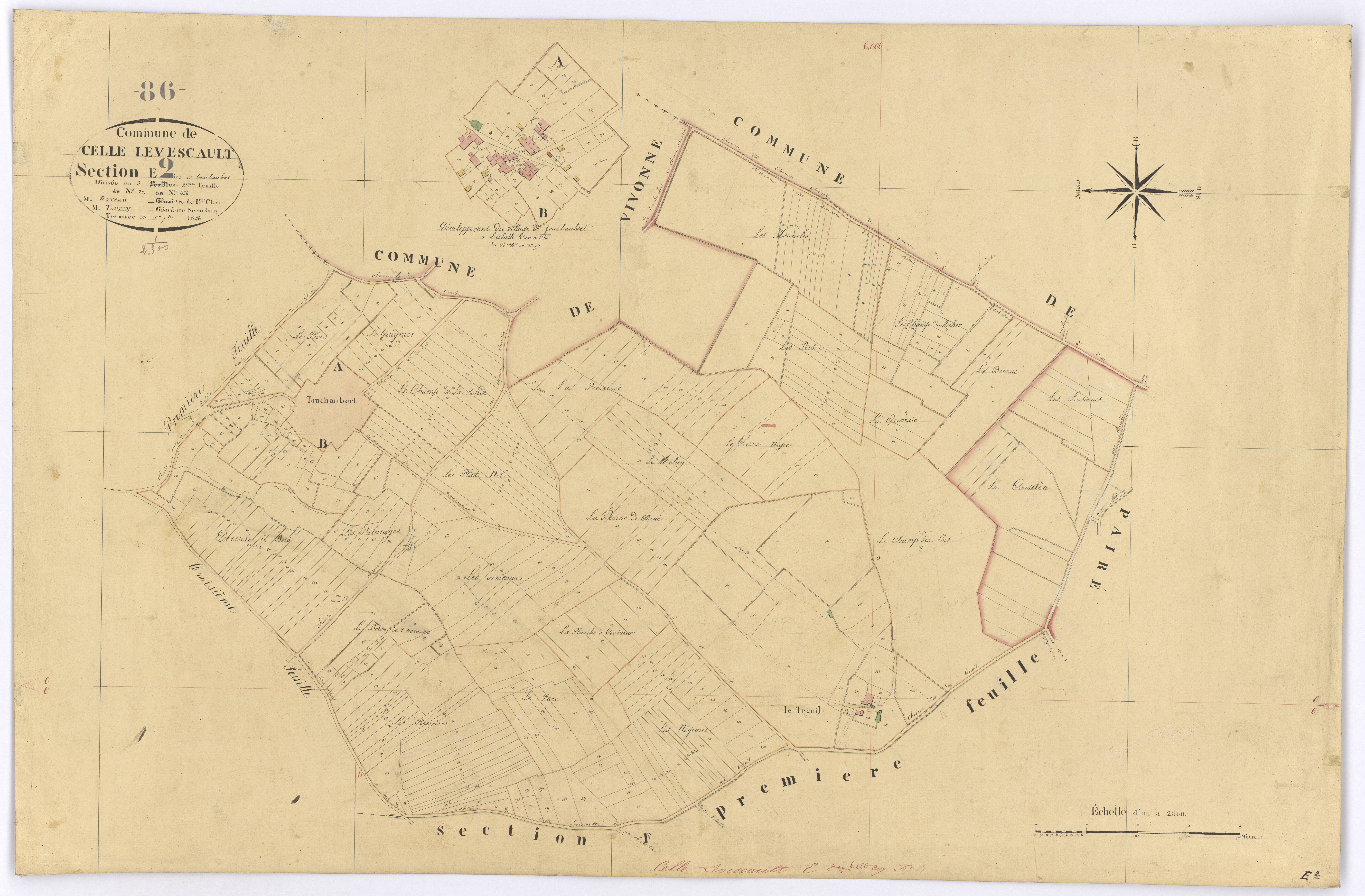 Celle-Lévescault - FRAD086_cadastre Plans 