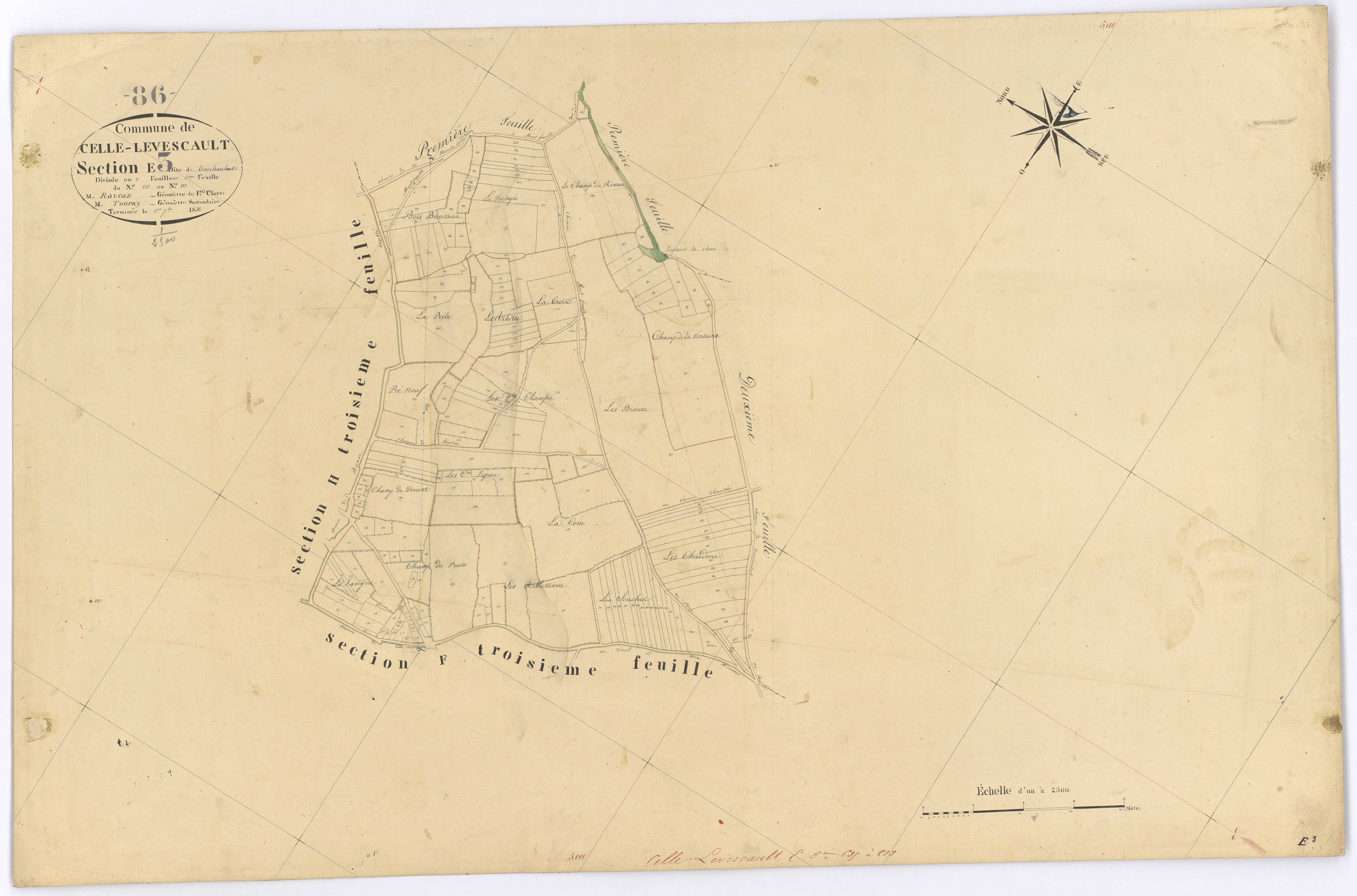 Celle-Lévescault - FRAD086_cadastre Plans 