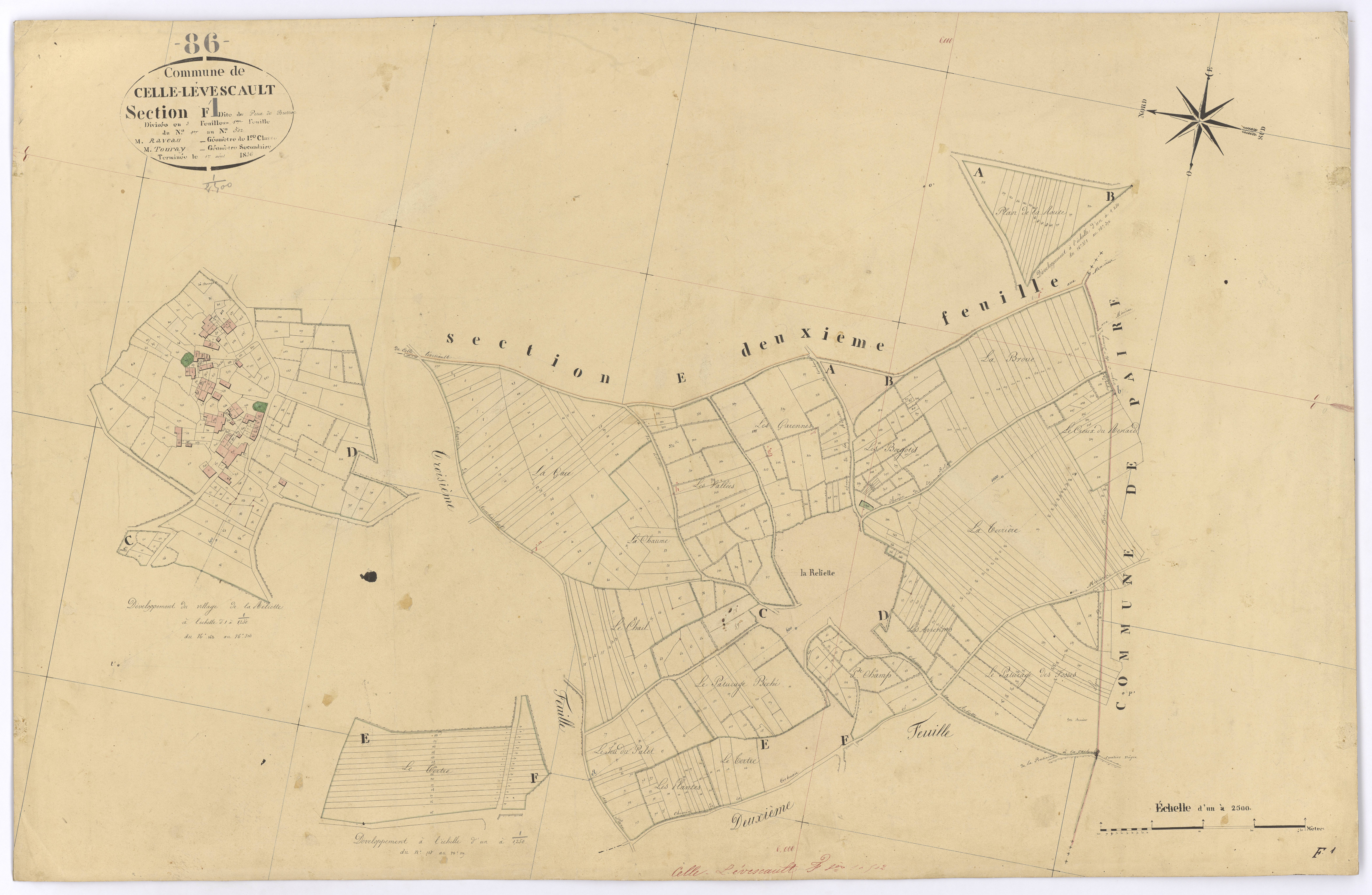 Celle-Lévescault - FRAD086_cadastre Plans 