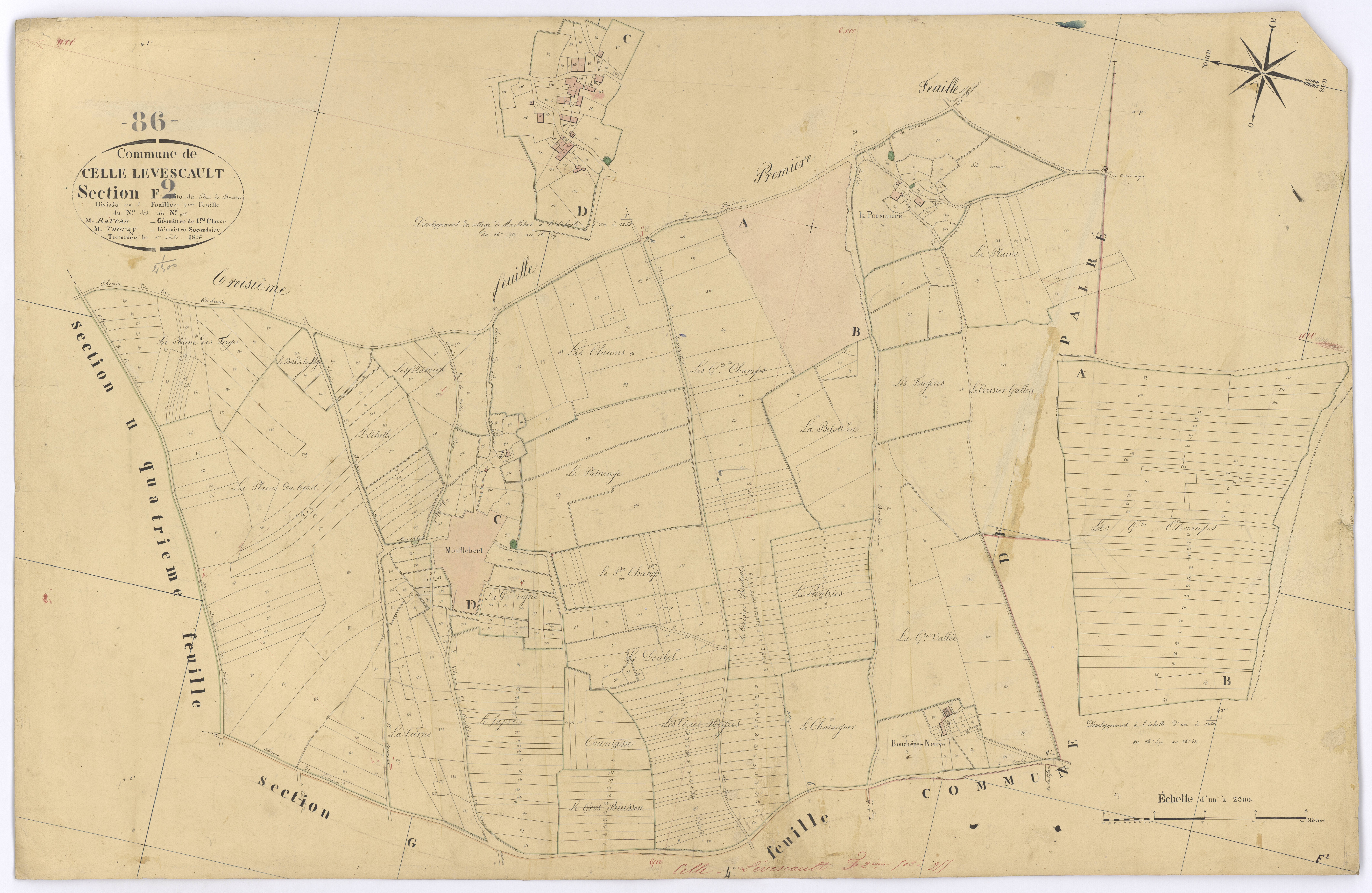 Celle-Lévescault - FRAD086_cadastre Plans 