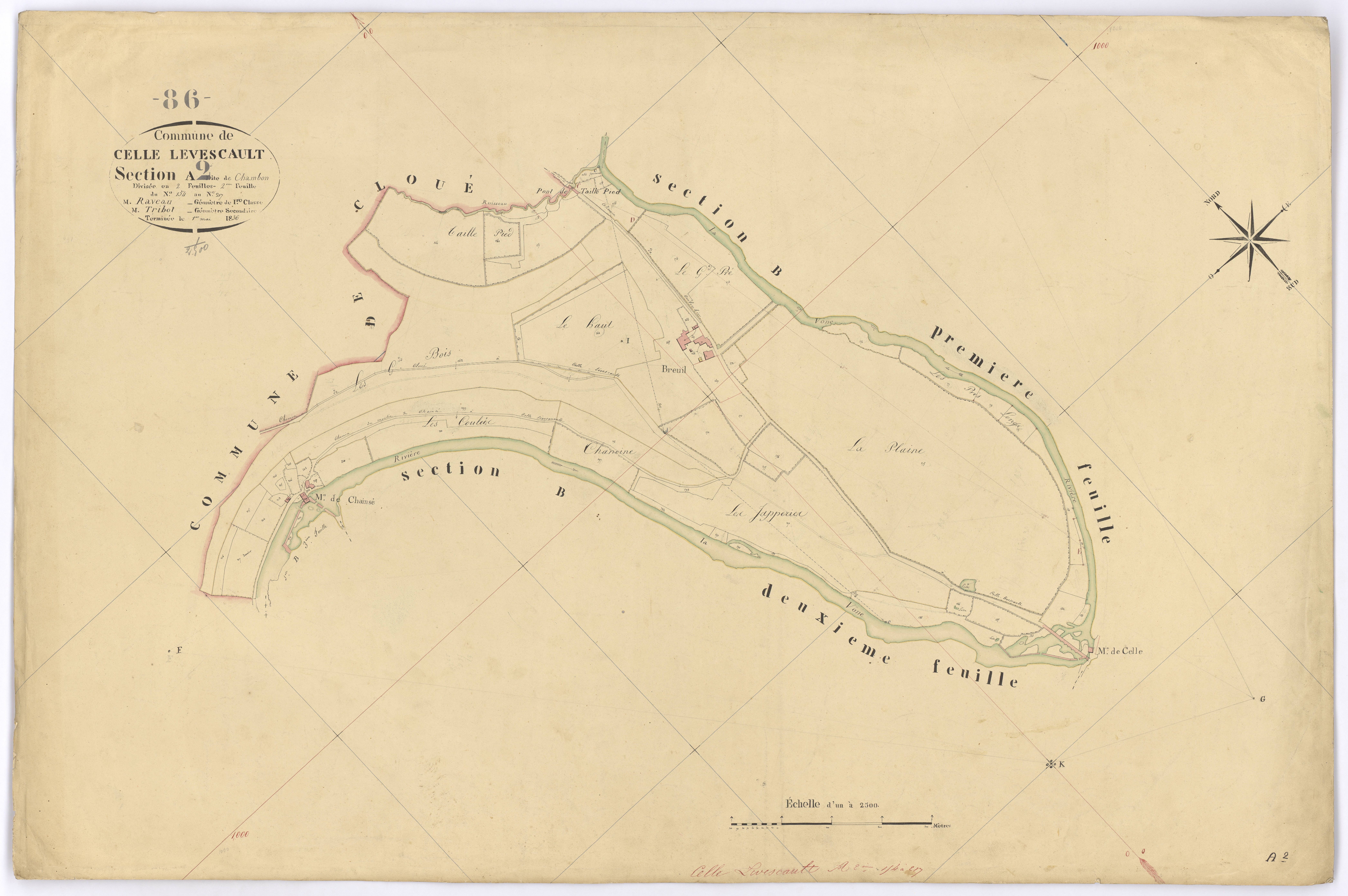 Celle-Lévescault - FRAD086_cadastre Plans 