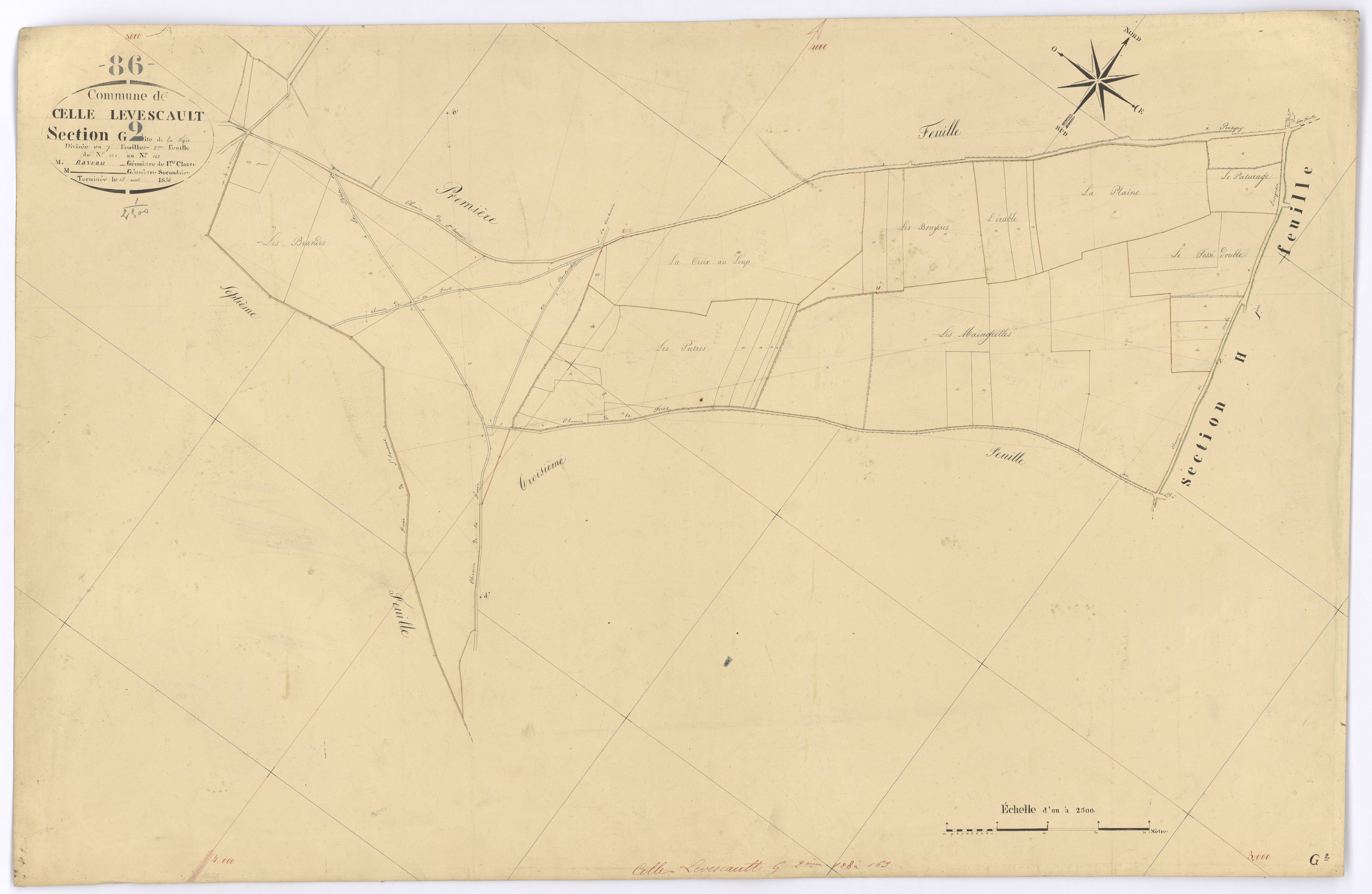 Celle-Lévescault - FRAD086_cadastre Plans 