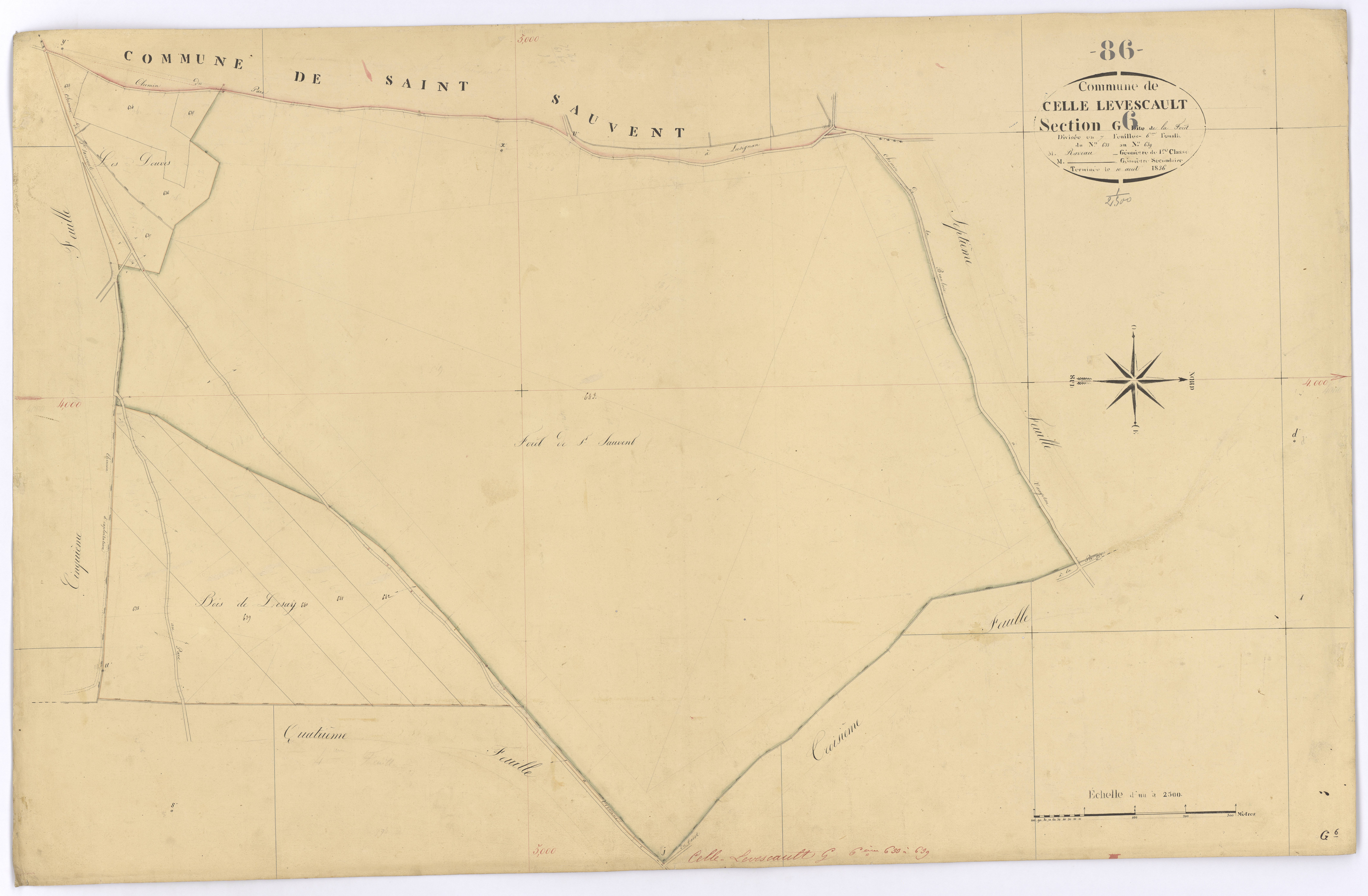 Celle-Lévescault - FRAD086_cadastre Plans 
