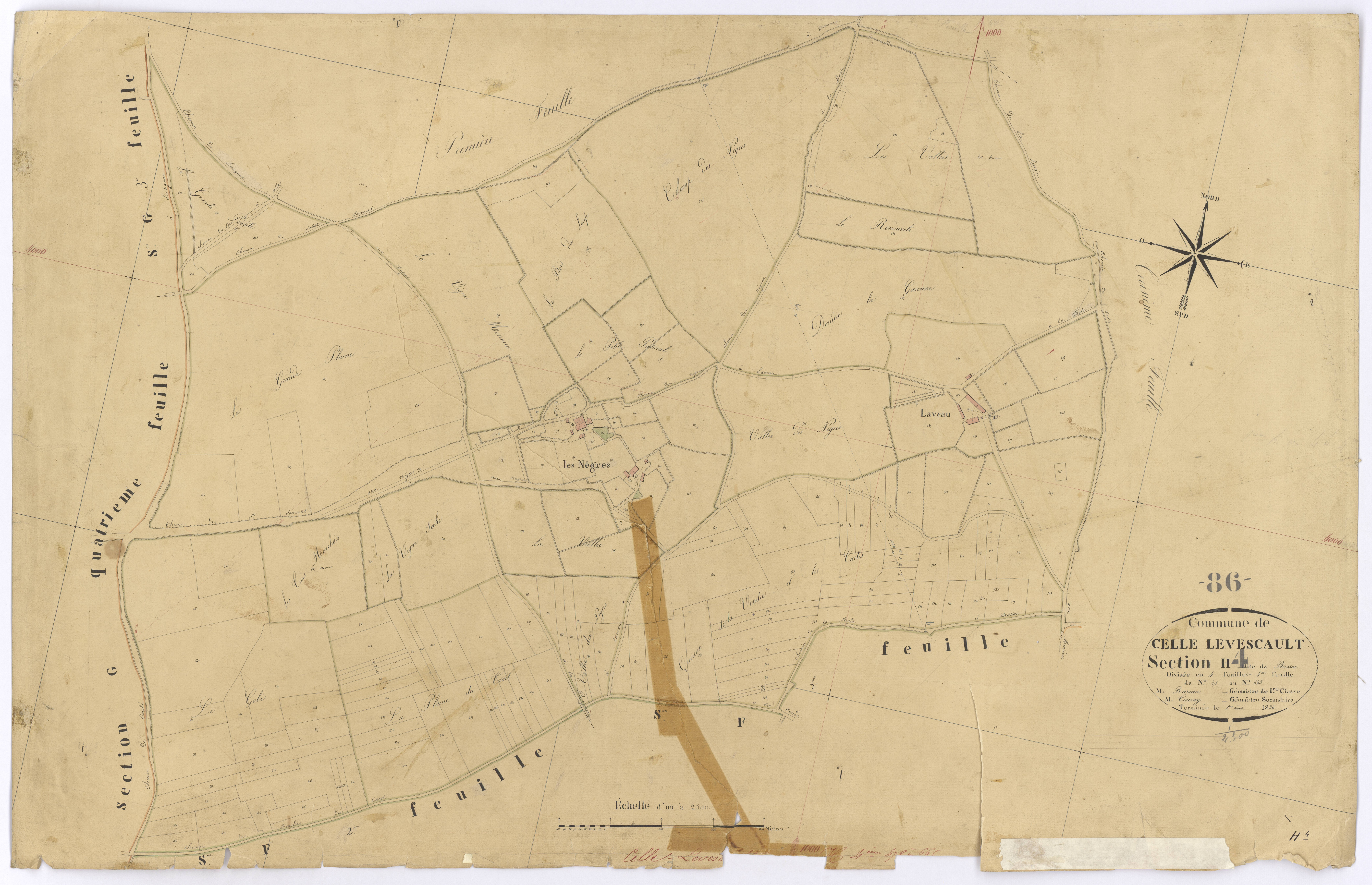 Celle-Lévescault - FRAD086_cadastre Plans 