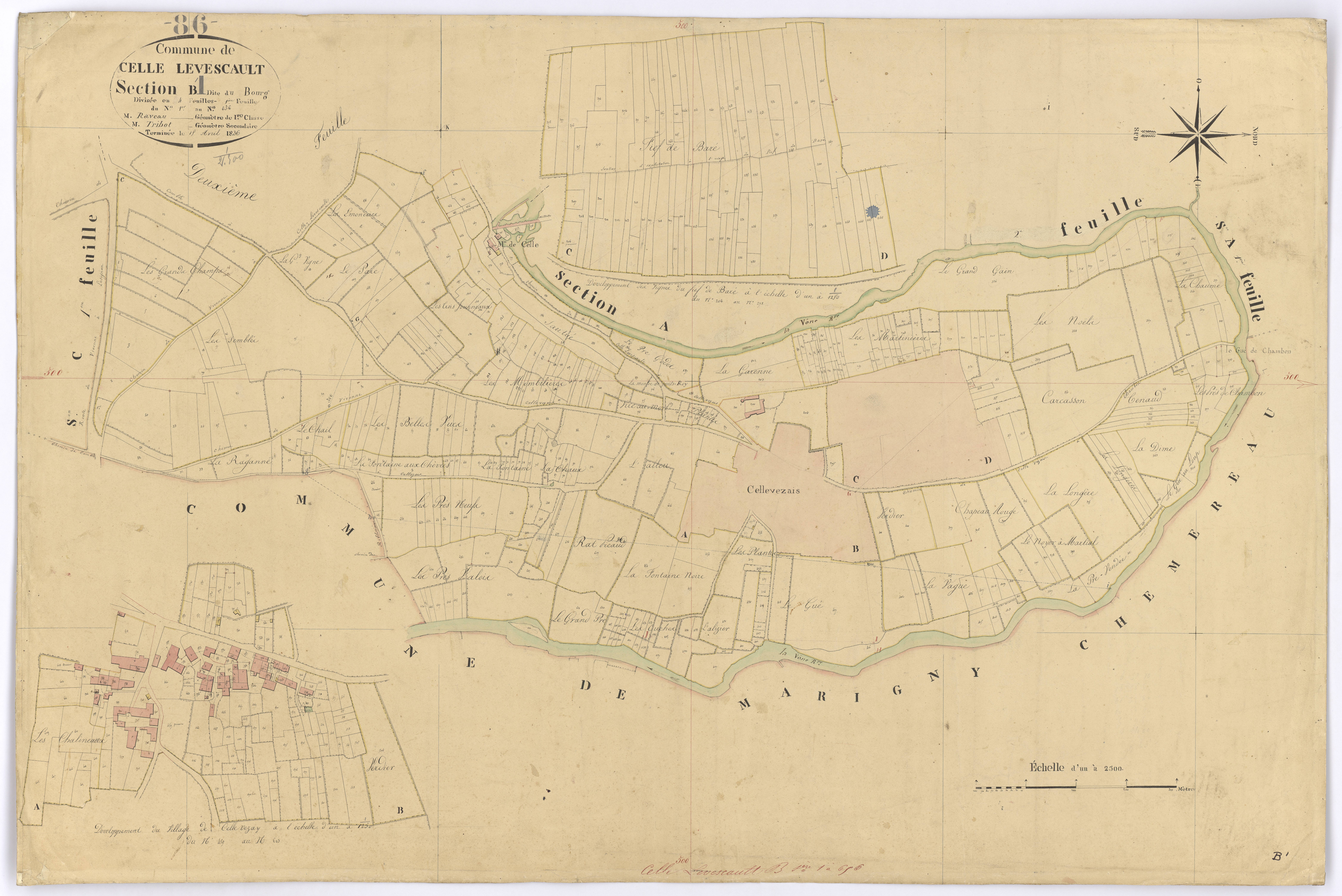 Celle-Lévescault - FRAD086_cadastre Plans 