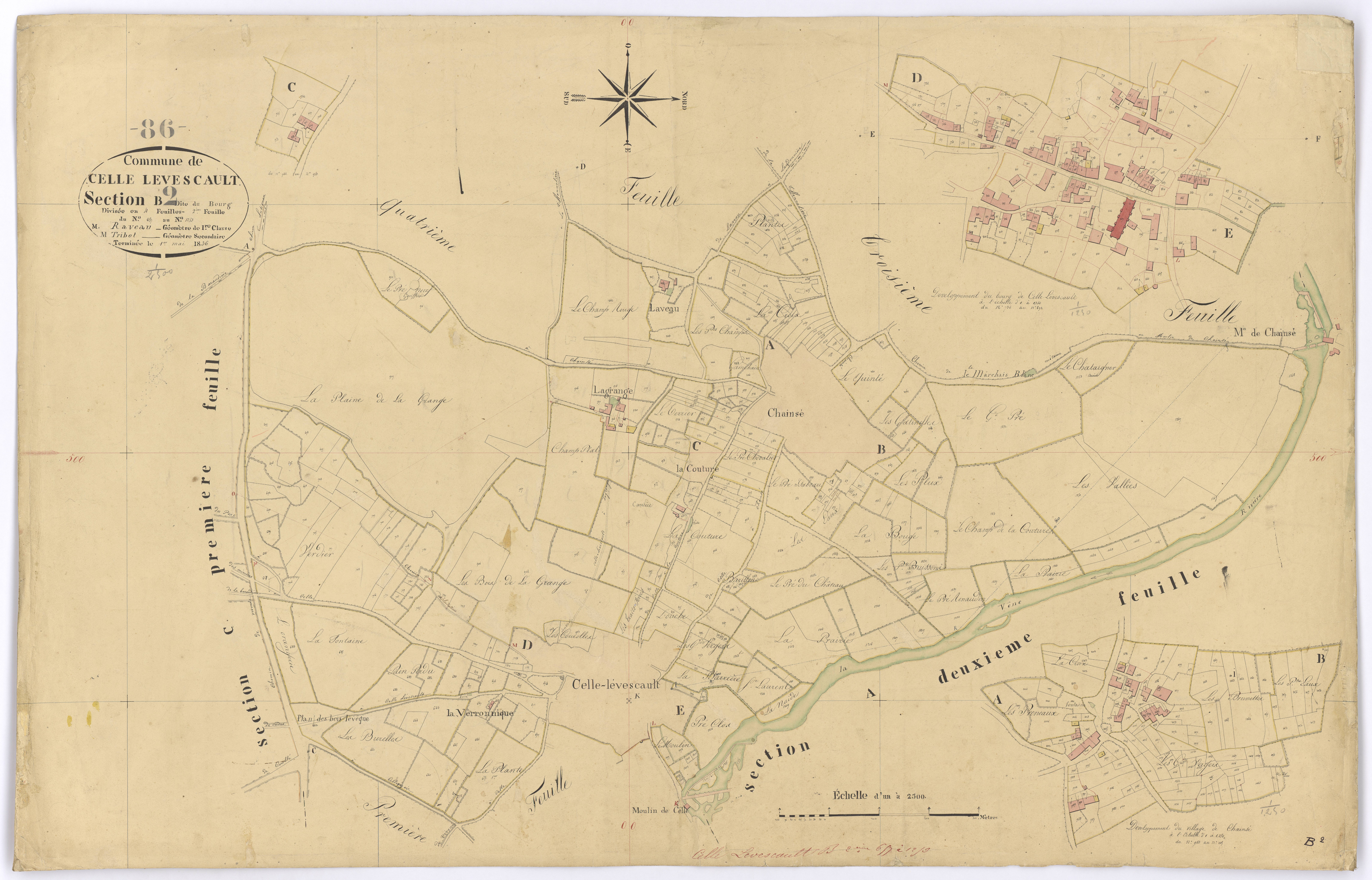 Celle-Lévescault - FRAD086_cadastre Plans 
