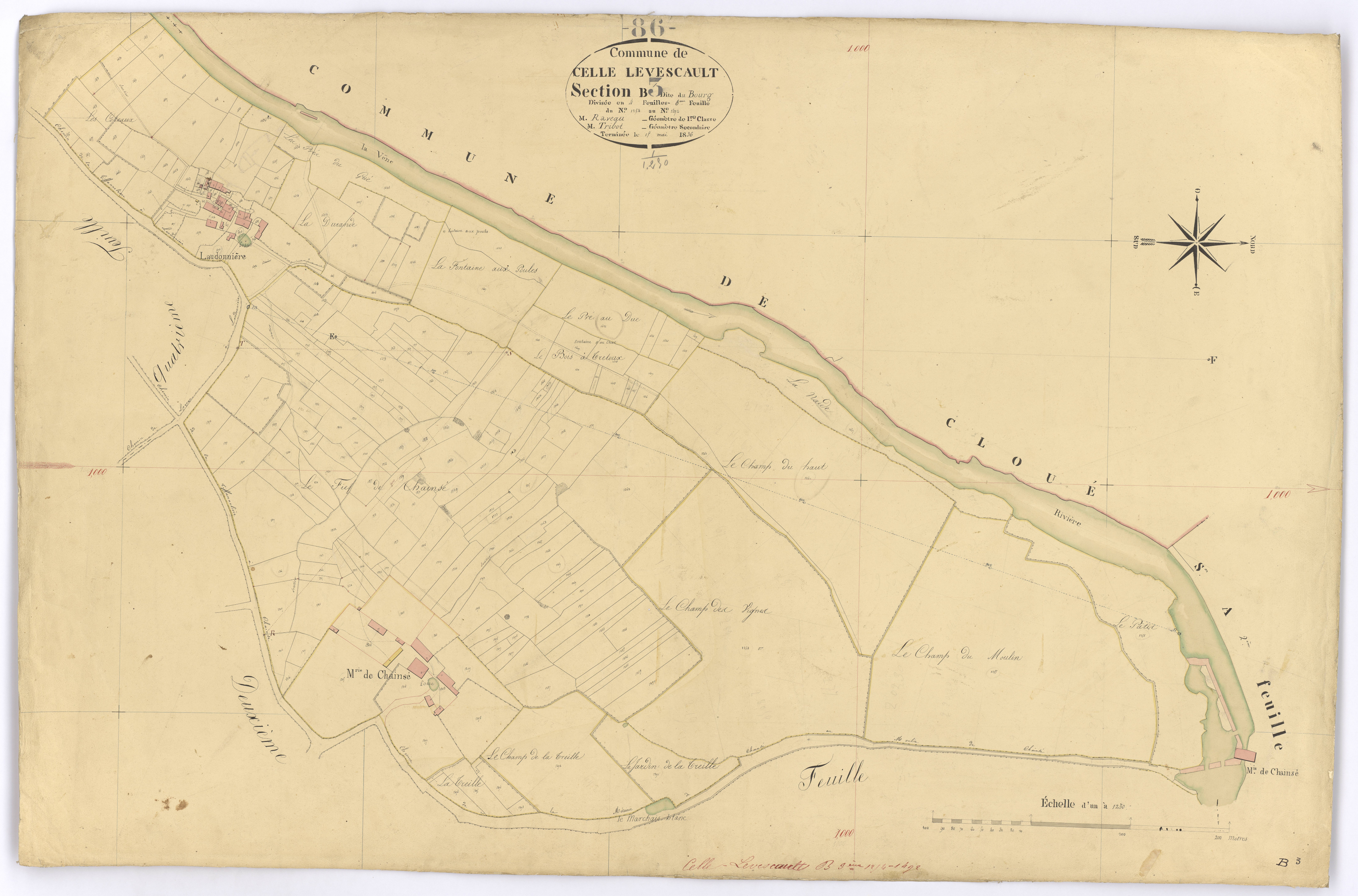 Celle-Lévescault - FRAD086_cadastre Plans 