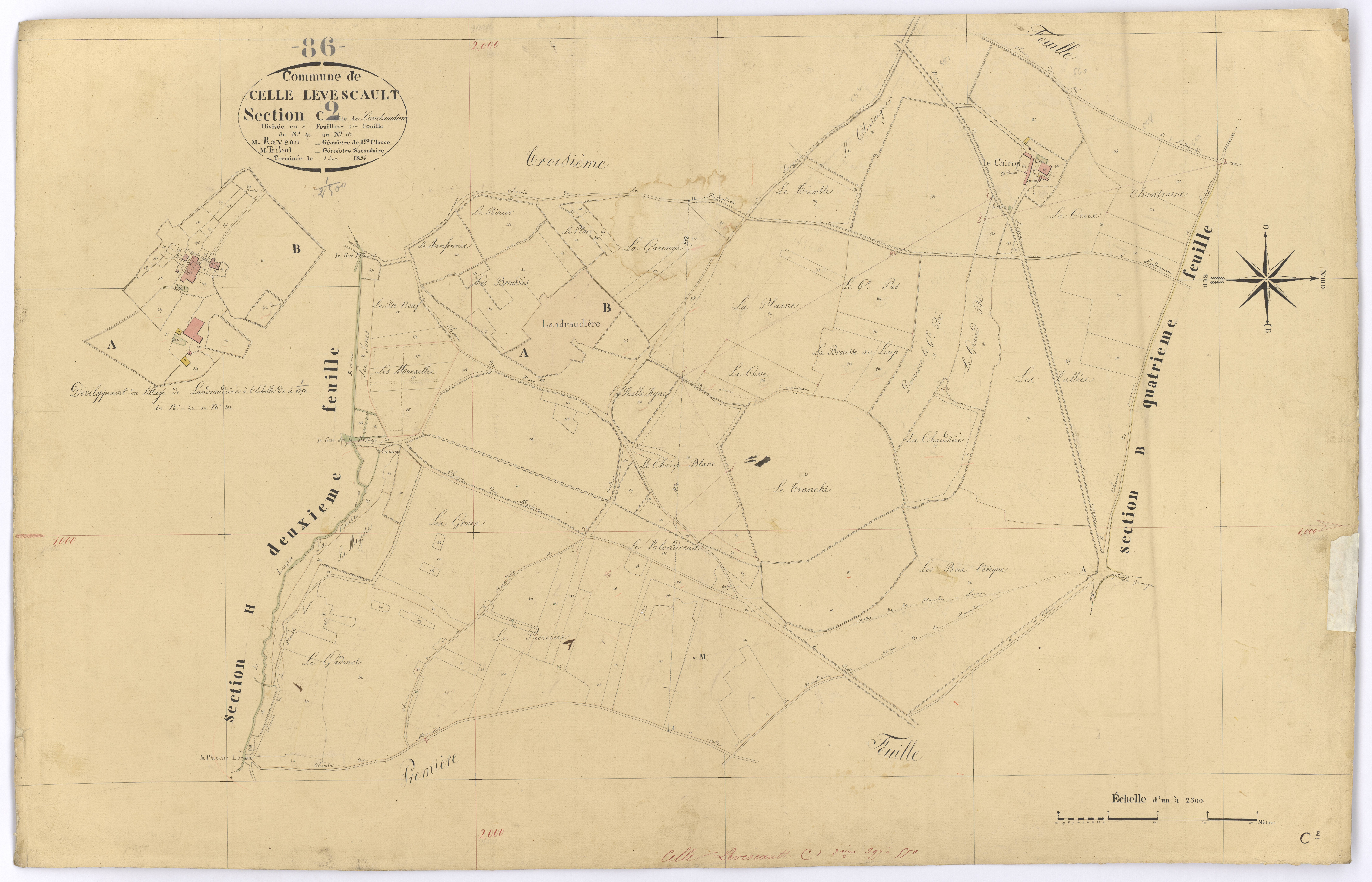 Celle-Lévescault - FRAD086_cadastre Plans 