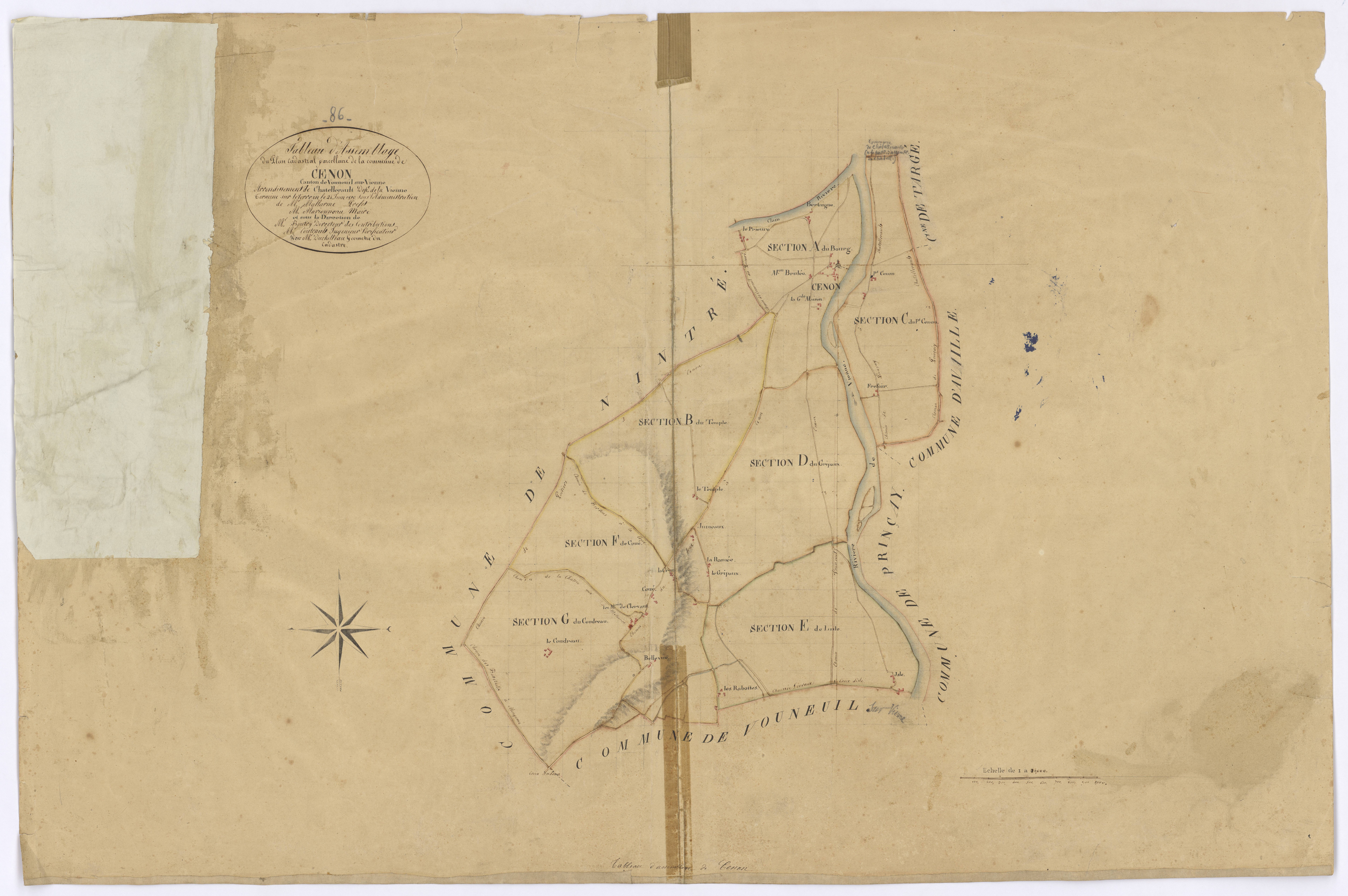 Cenon-sur-Vienne - FRAD086_cadastre Plans 