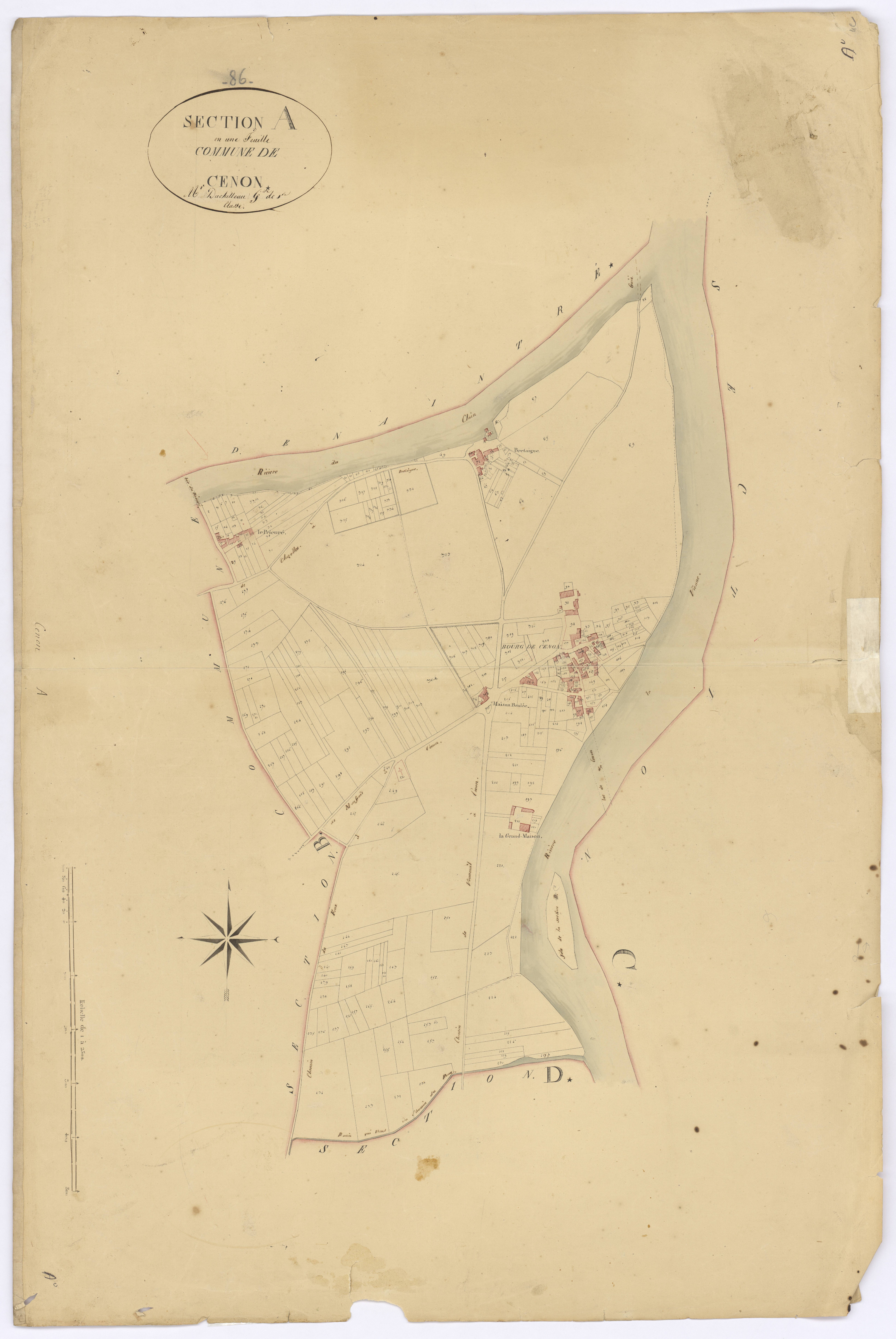 Cenon-sur-Vienne - FRAD086_cadastre Plans 