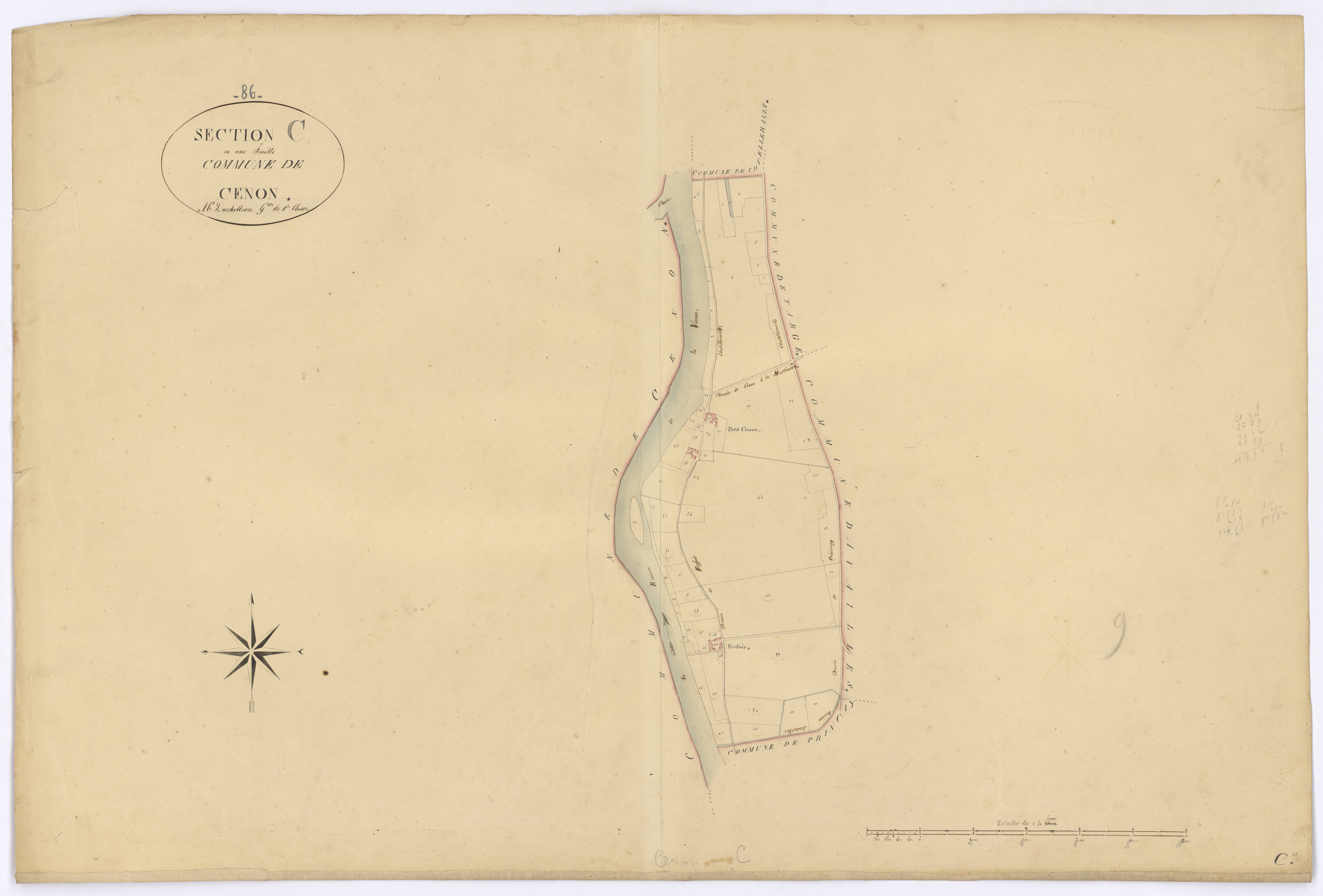 Cenon-sur-Vienne - FRAD086_cadastre Plans 