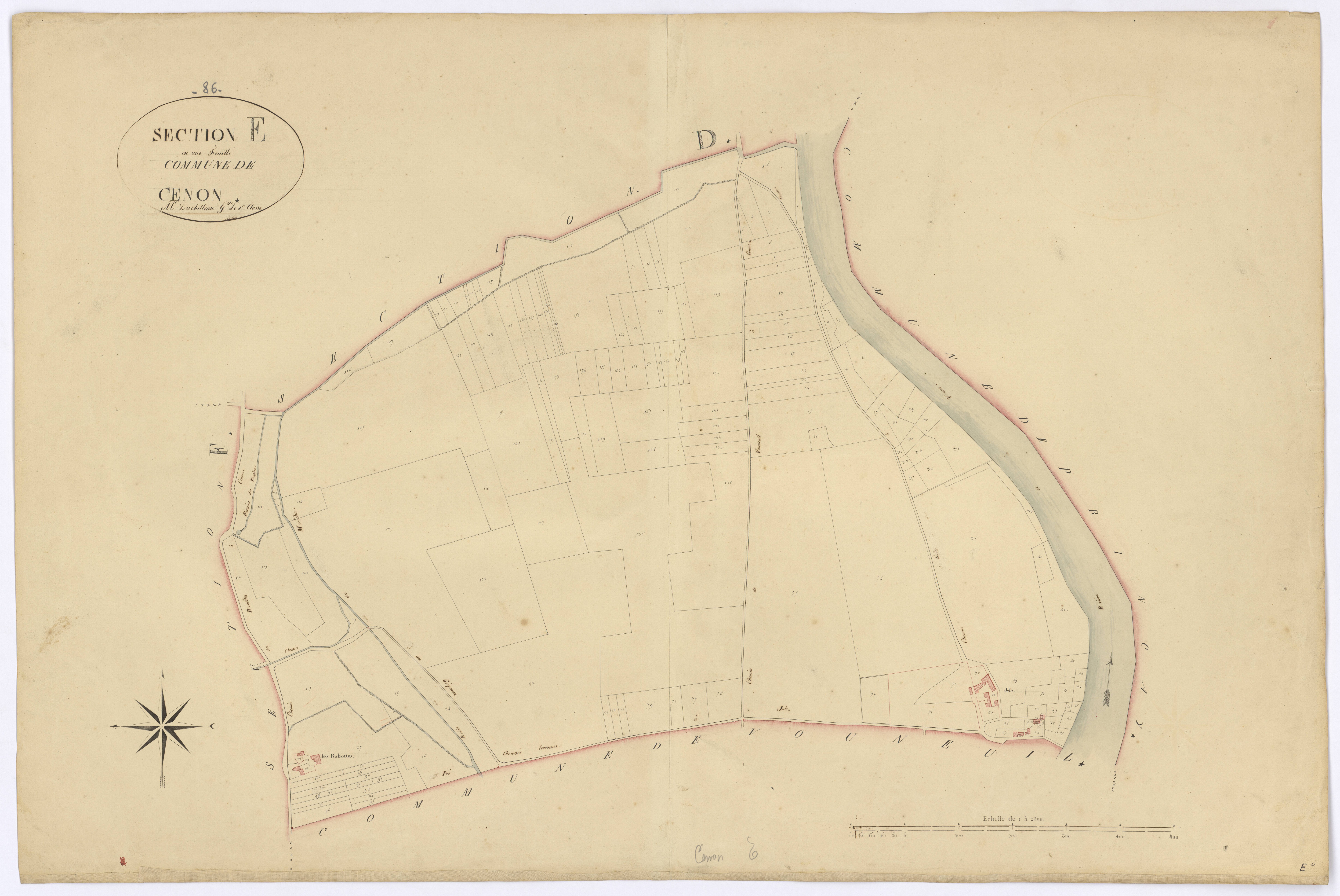 Cenon-sur-Vienne - FRAD086_cadastre Plans 