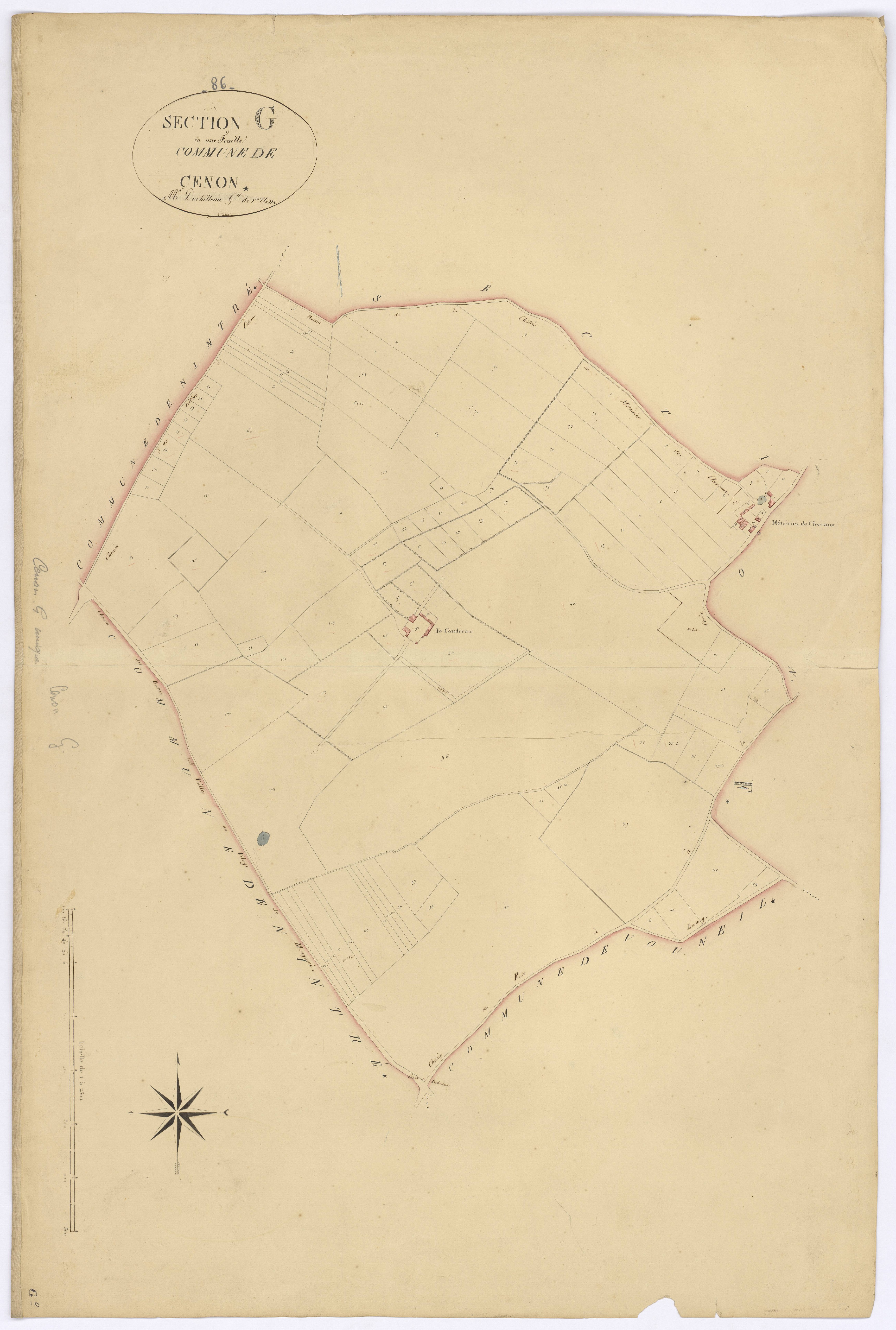 Cenon-sur-Vienne - FRAD086_cadastre Plans 