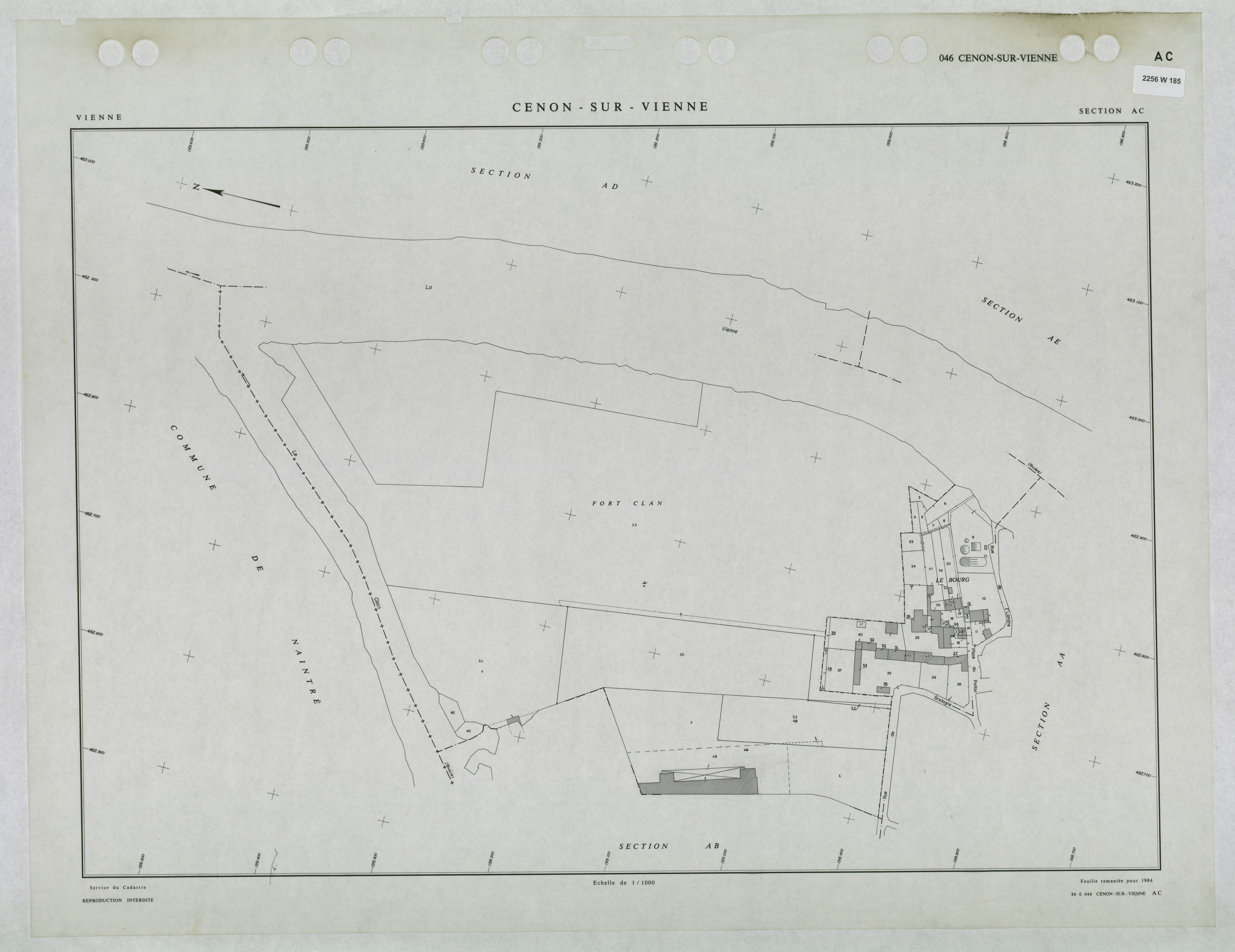 Cenon-sur-Vienne - FRAD086_cadastre Plans remaniés 