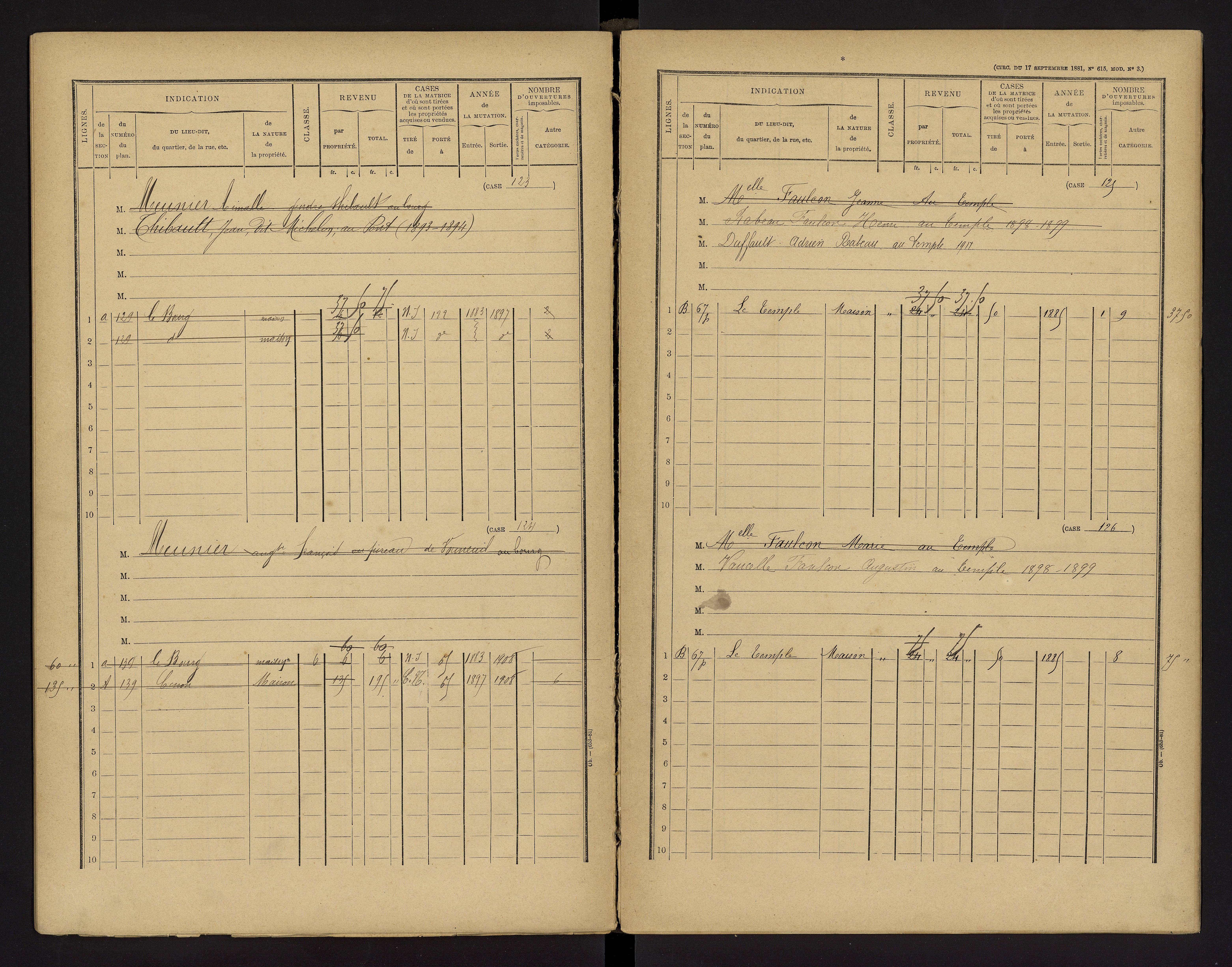 Cenon-sur-Vienne - FRAD086_cadastre Cases 1-160 