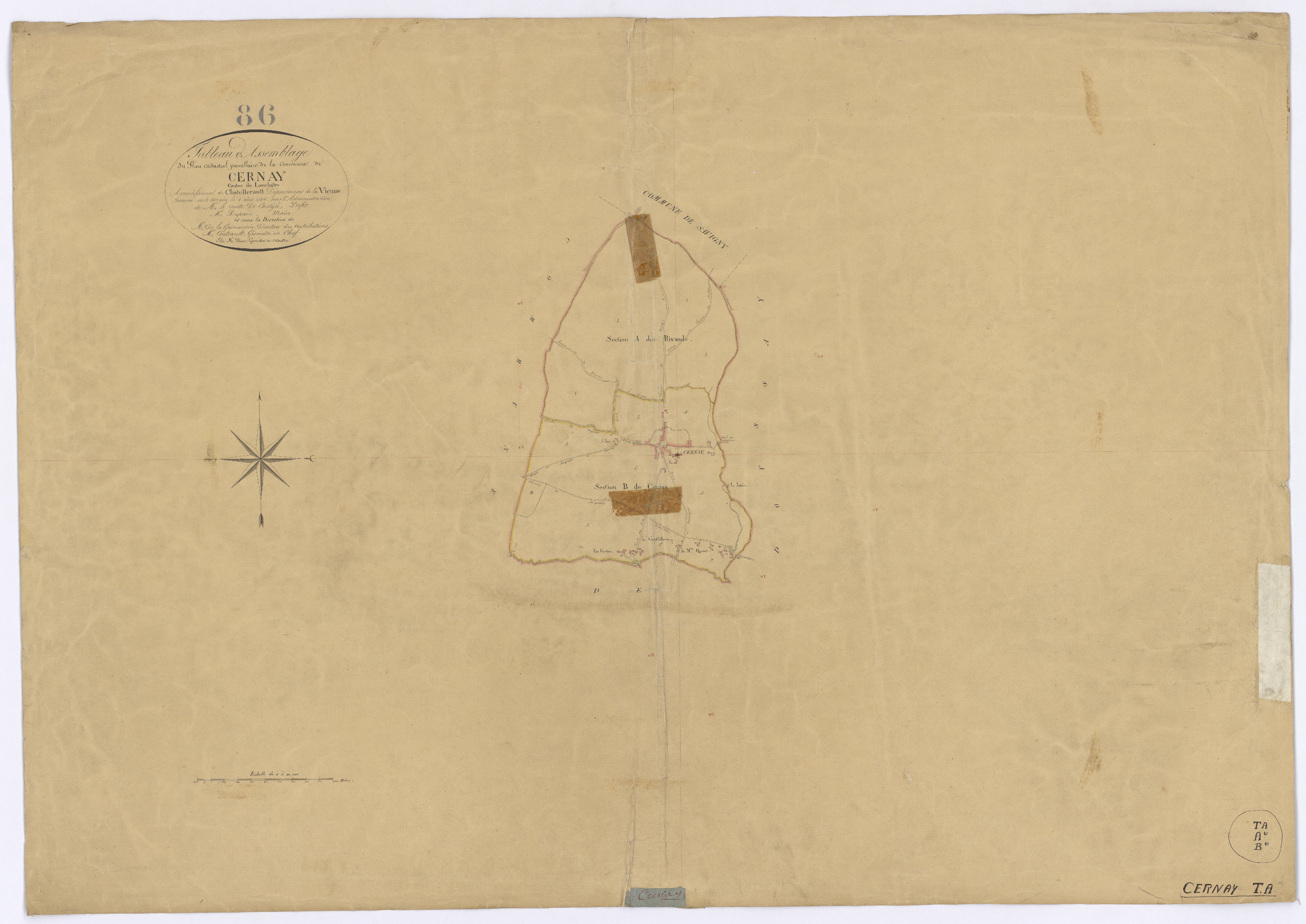 Cernay - FRAD086_cadastre Plans 