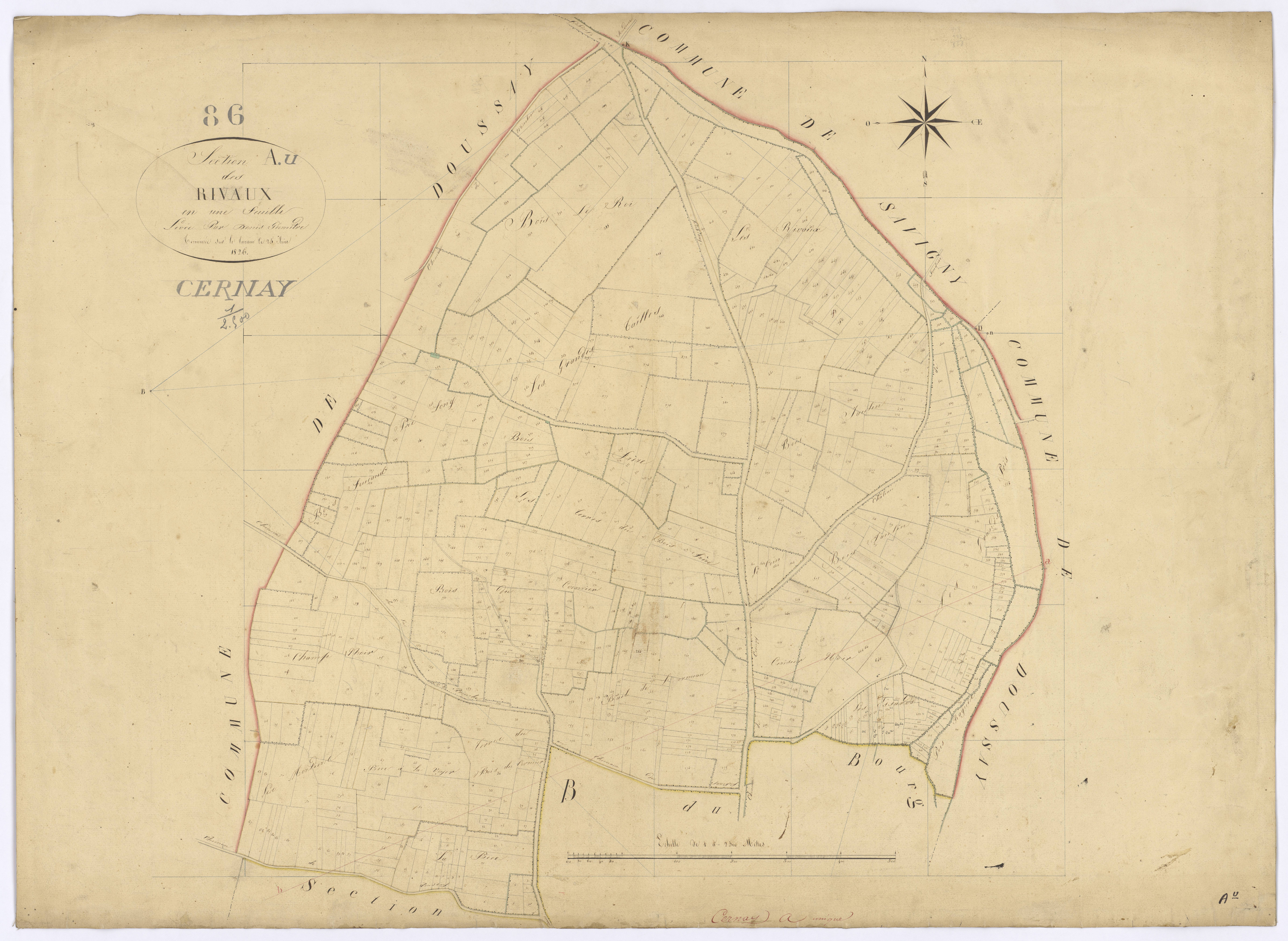 Cernay - FRAD086_cadastre Plans 