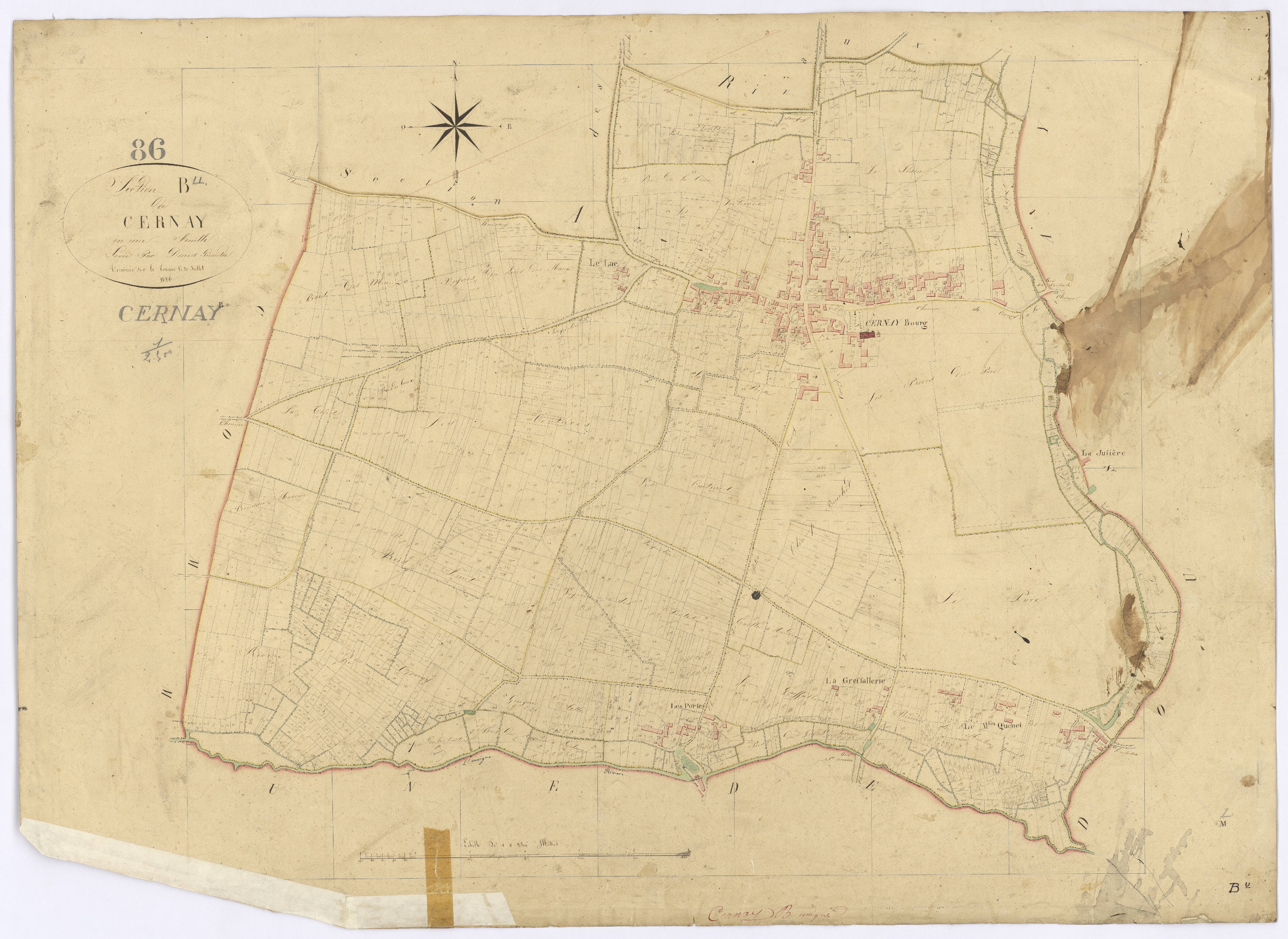 Cernay - FRAD086_cadastre Plans 