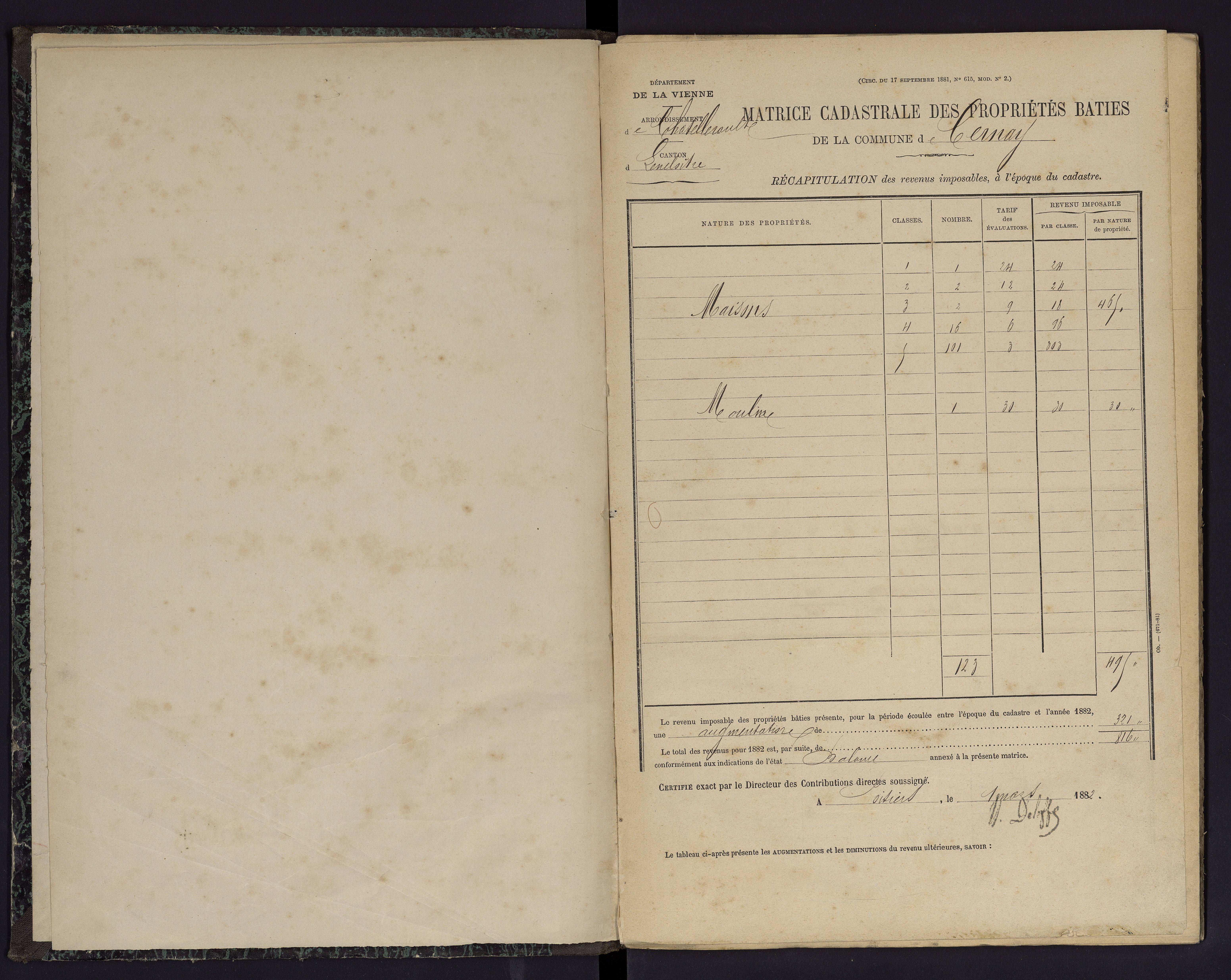 Cernay - FRAD086_cadastre Cases 1-128 