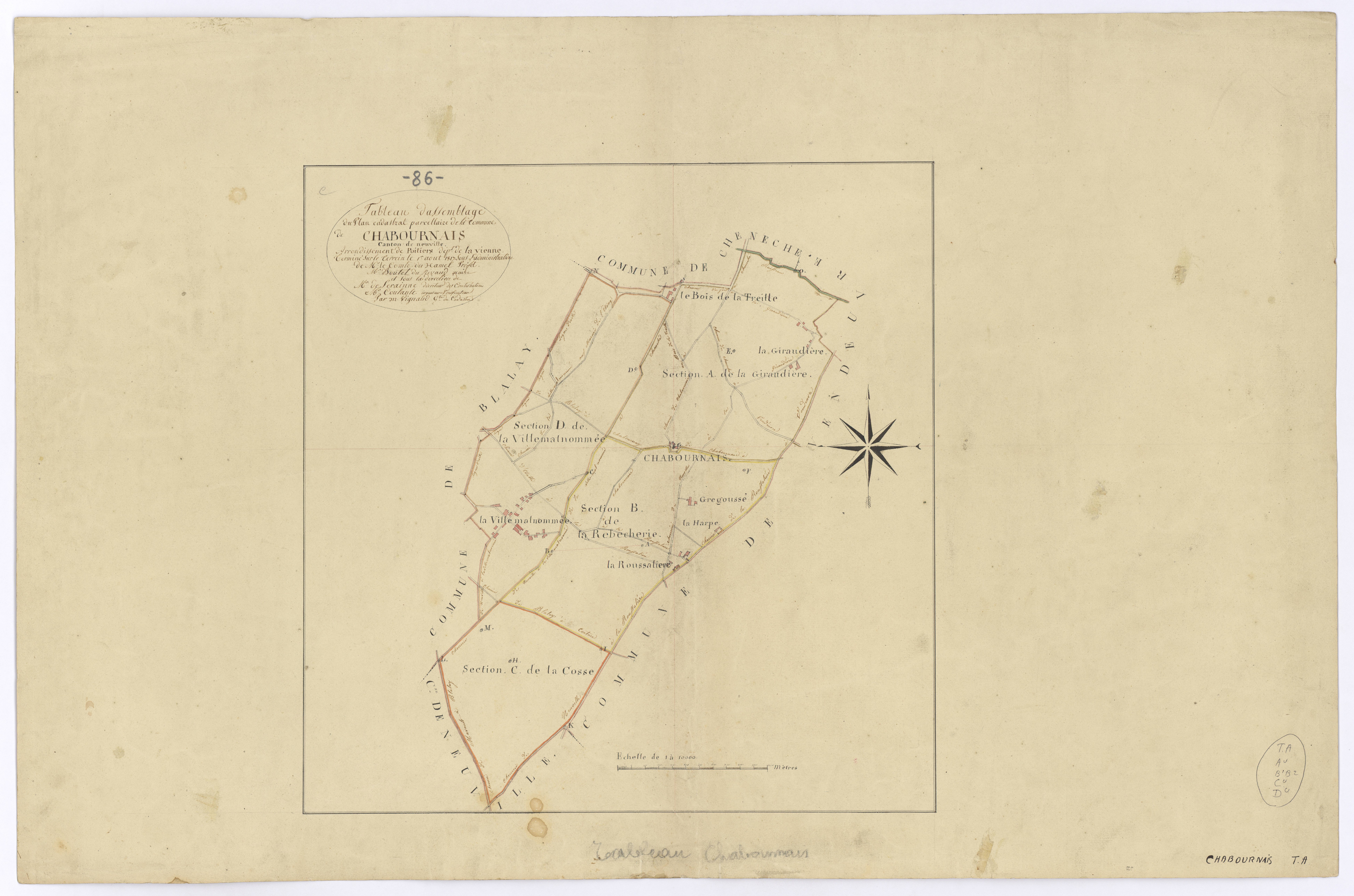 Chabournay - FRAD086_cadastre Plans 