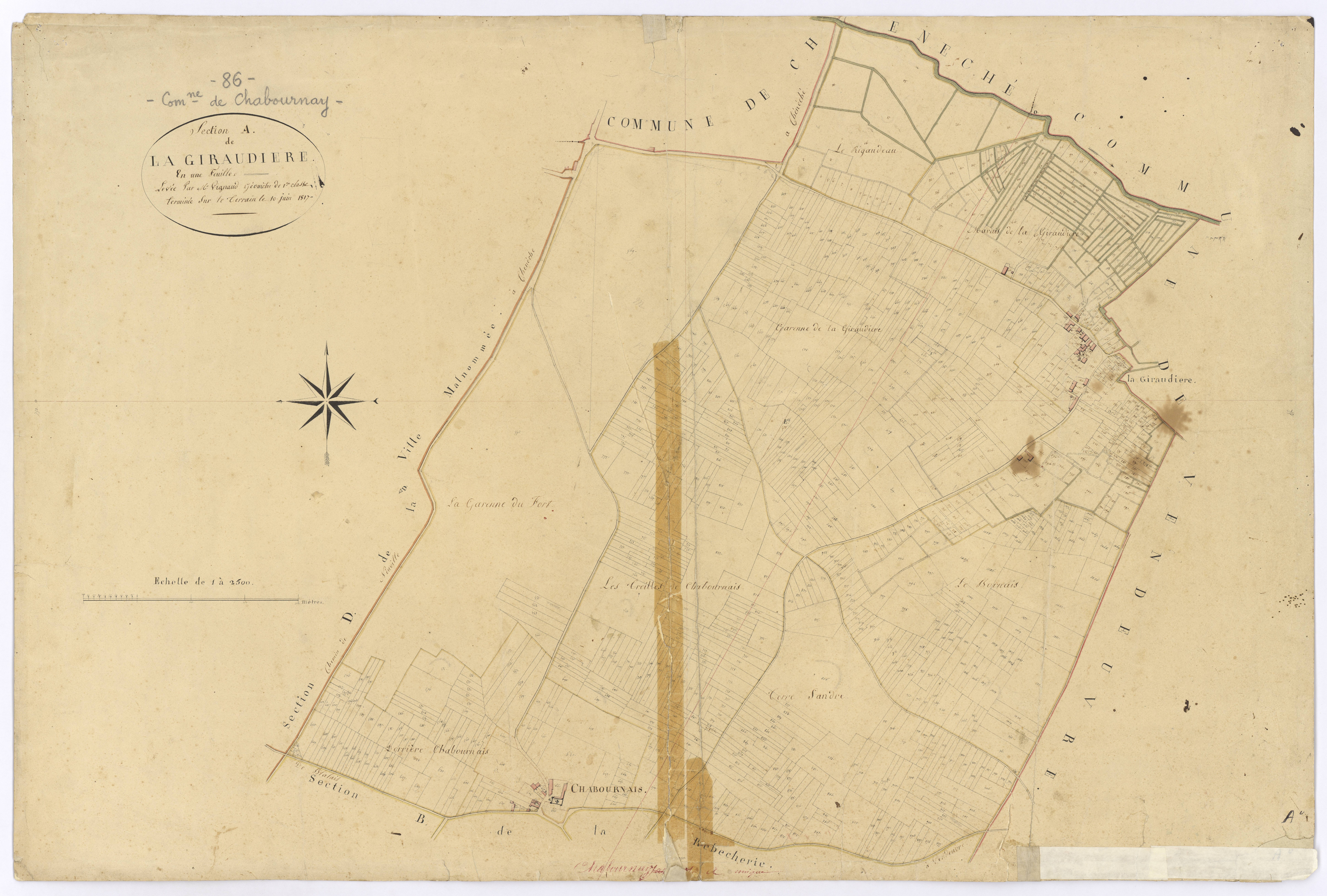 Chabournay - FRAD086_cadastre Plans 