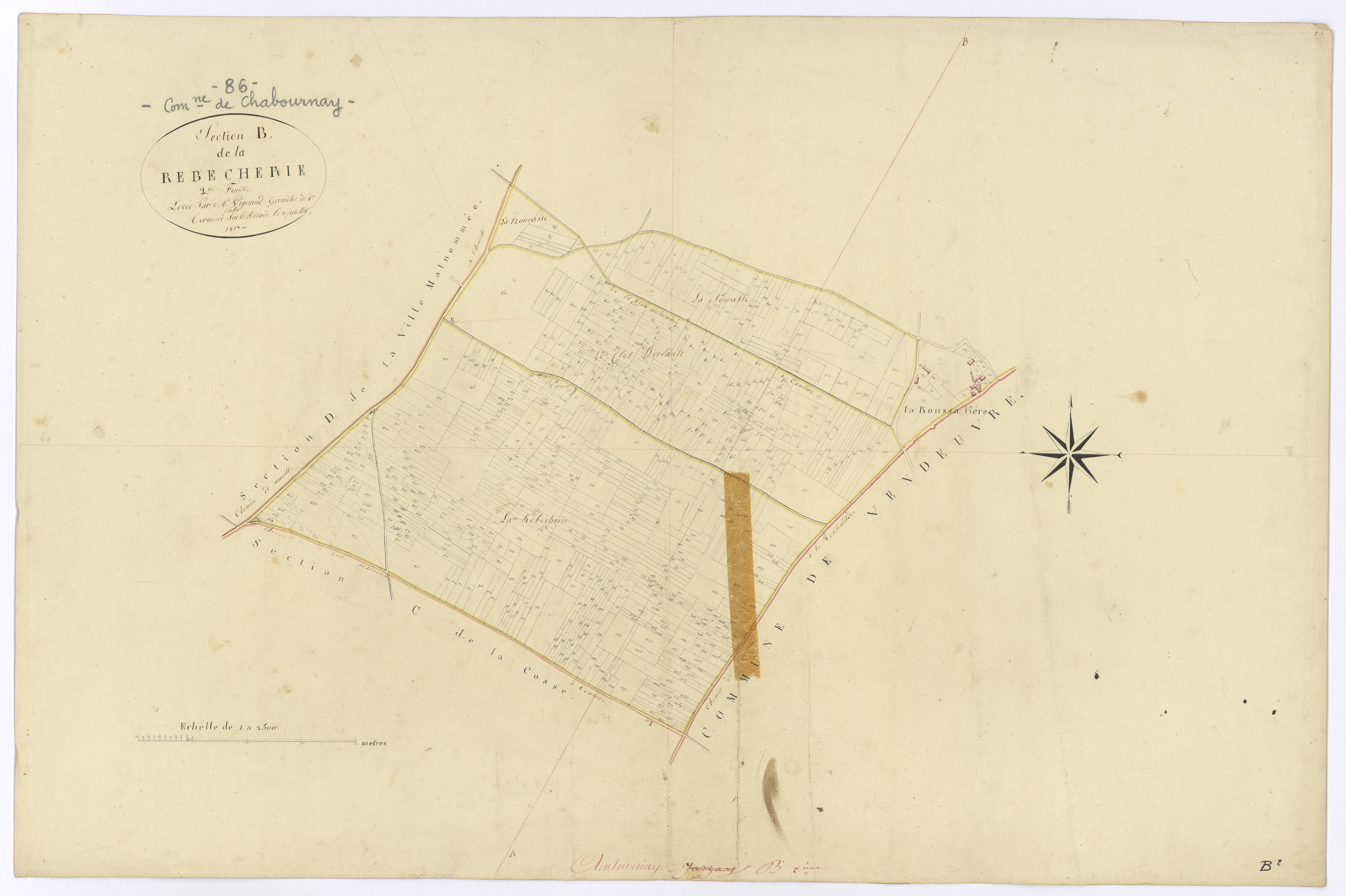 Chabournay - FRAD086_cadastre Plans 
