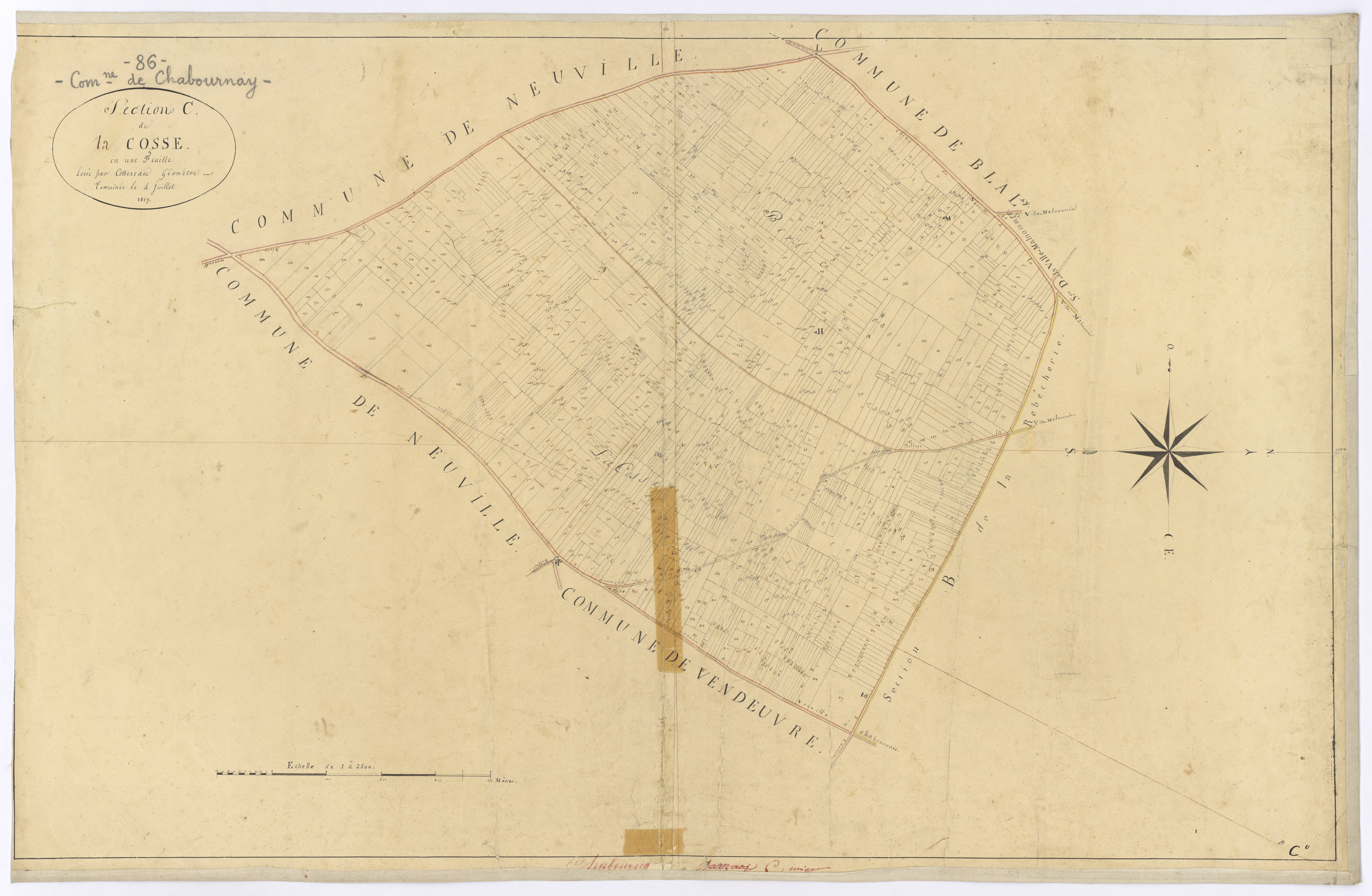 Chabournay - FRAD086_cadastre Plans 