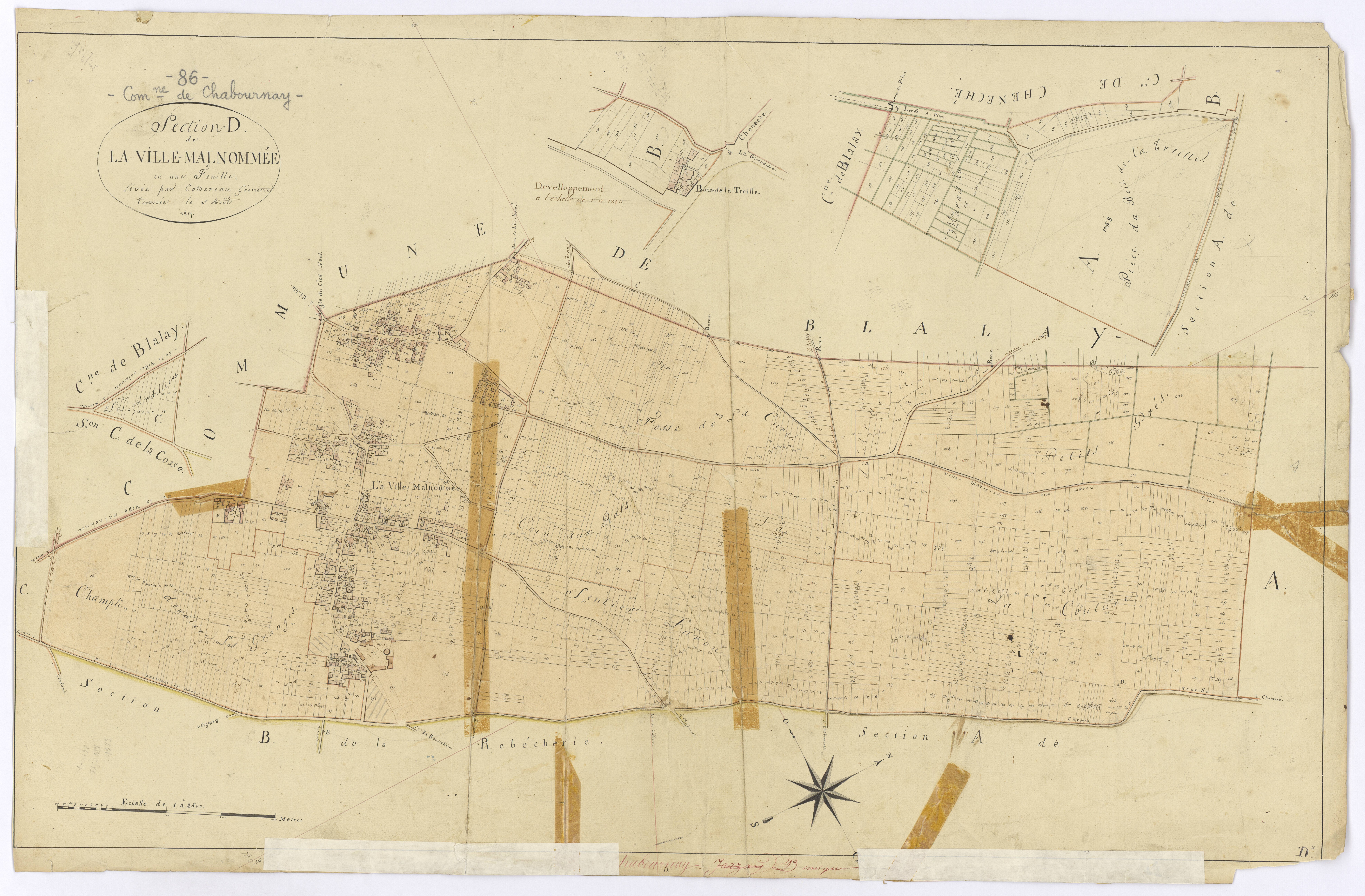 Chabournay - FRAD086_cadastre Plans 