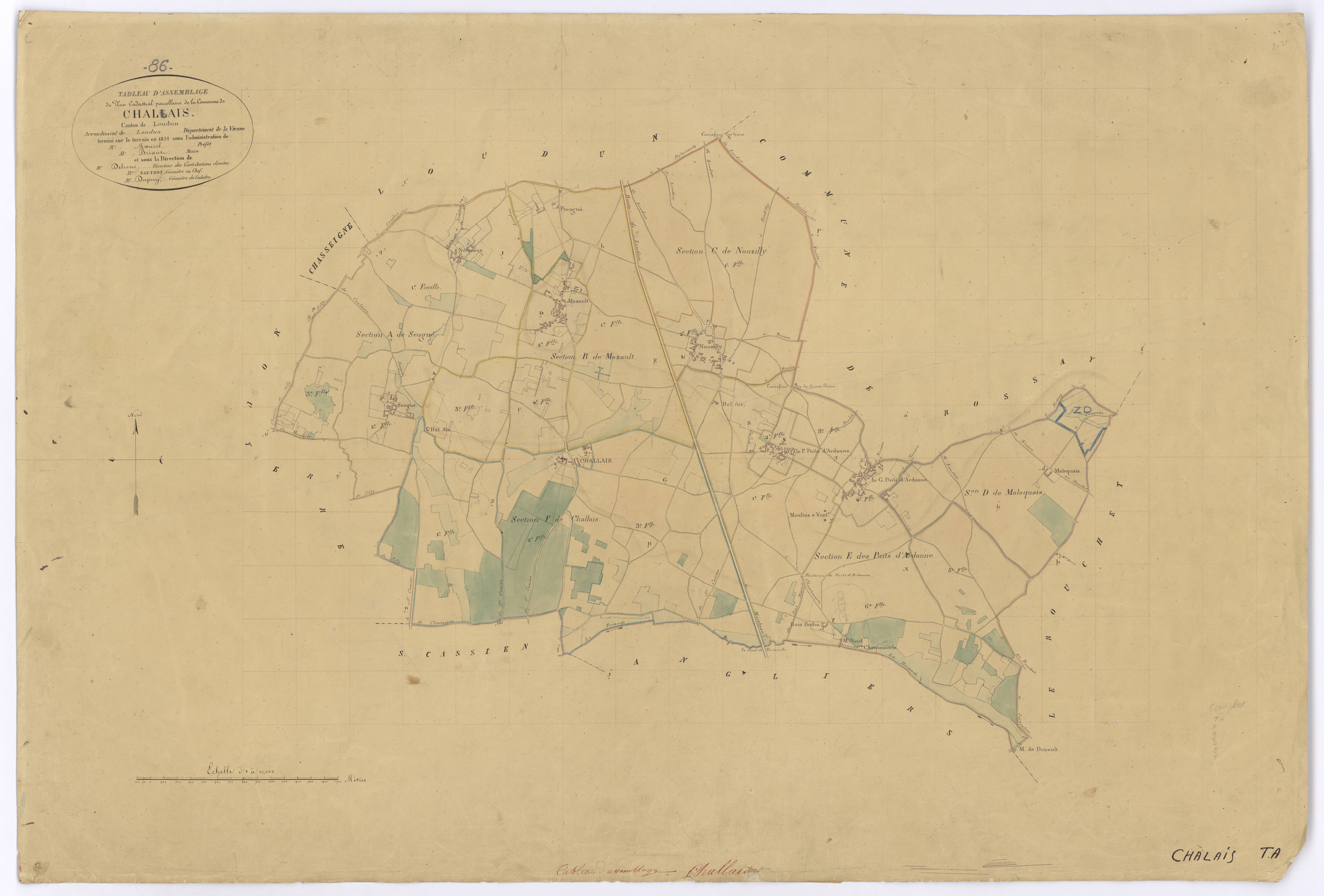 Chalais - FRAD086_cadastre Plans 