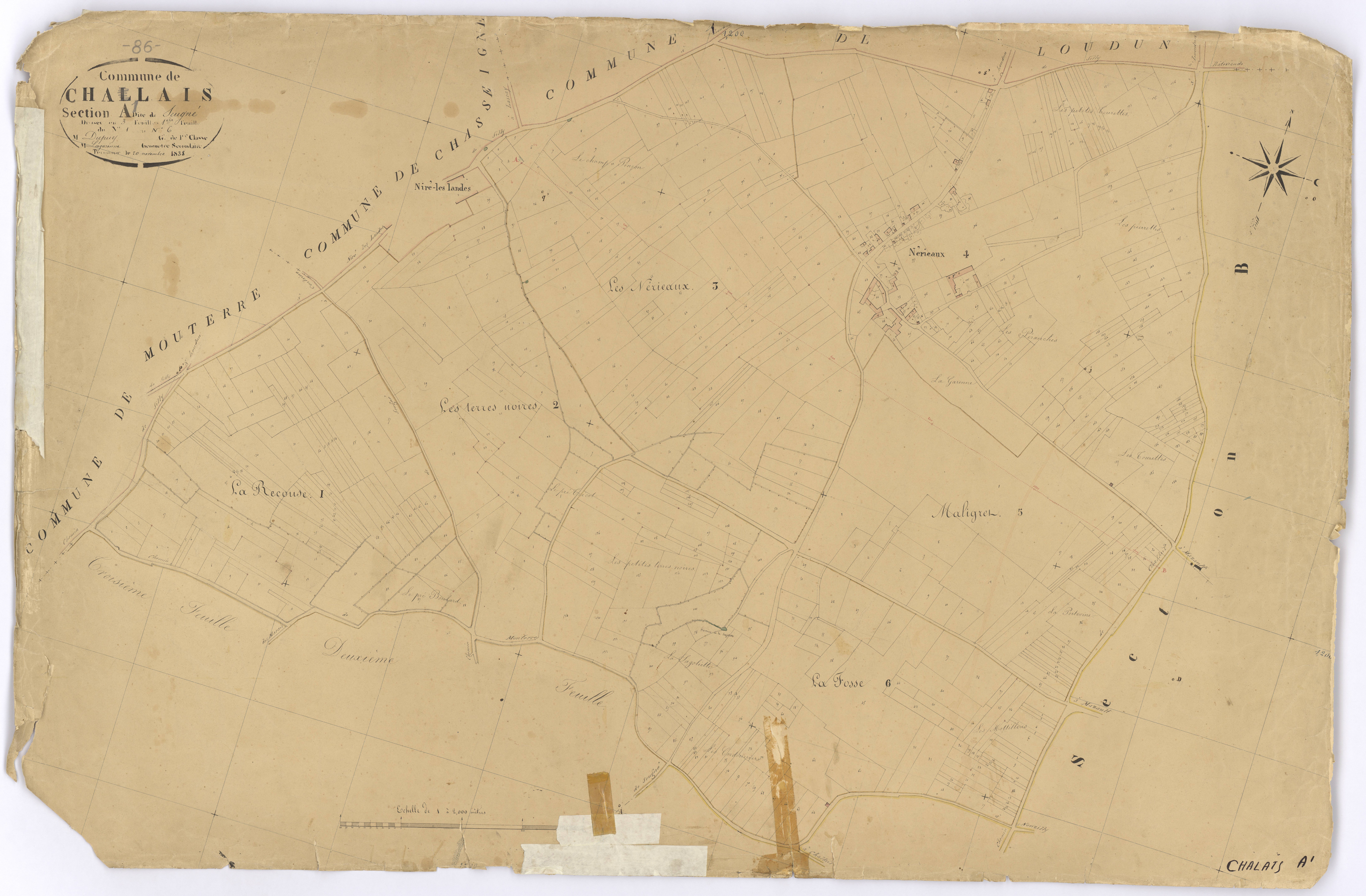 Chalais - FRAD086_cadastre Plans 