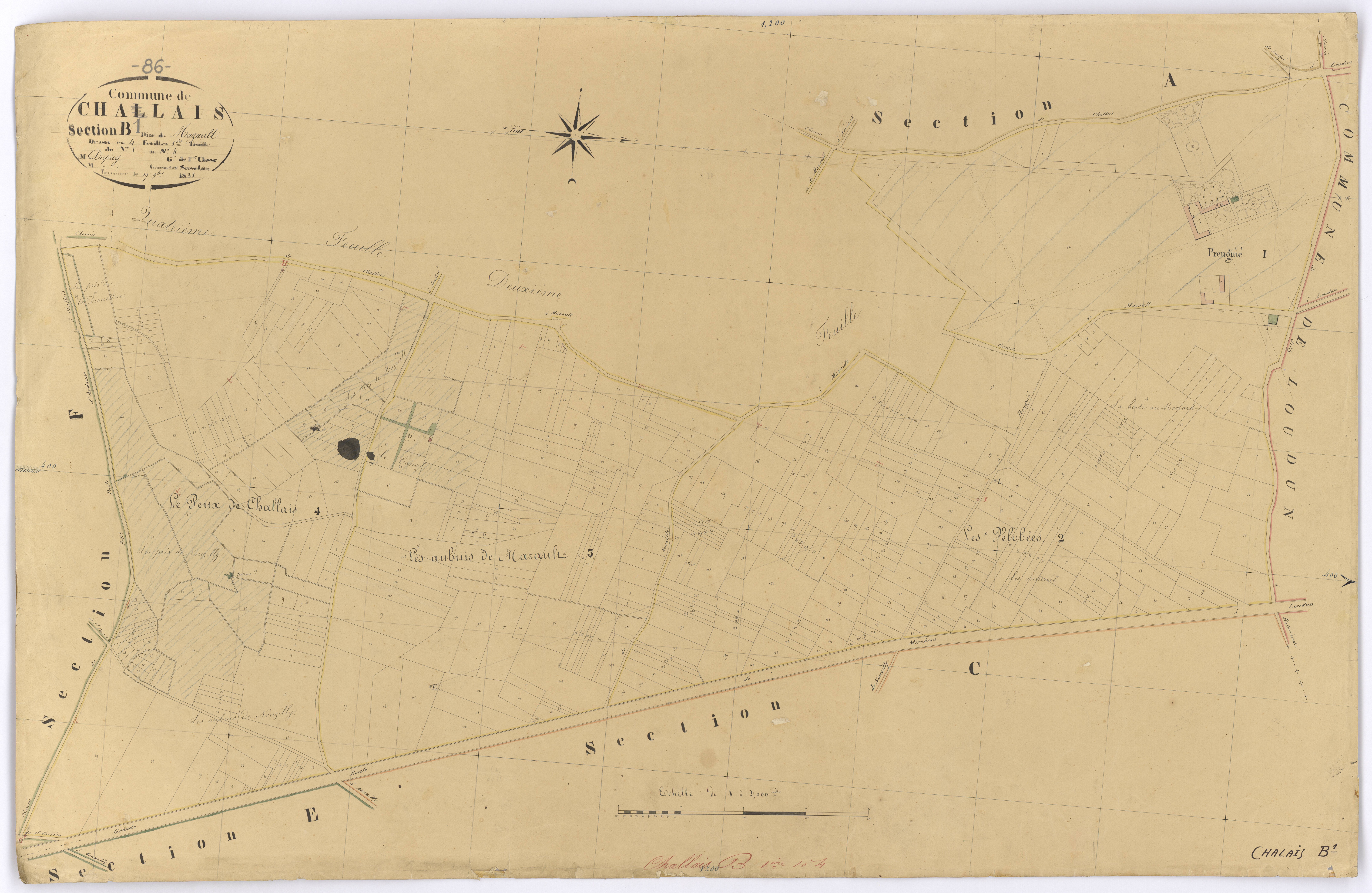 Chalais - FRAD086_cadastre Plans 