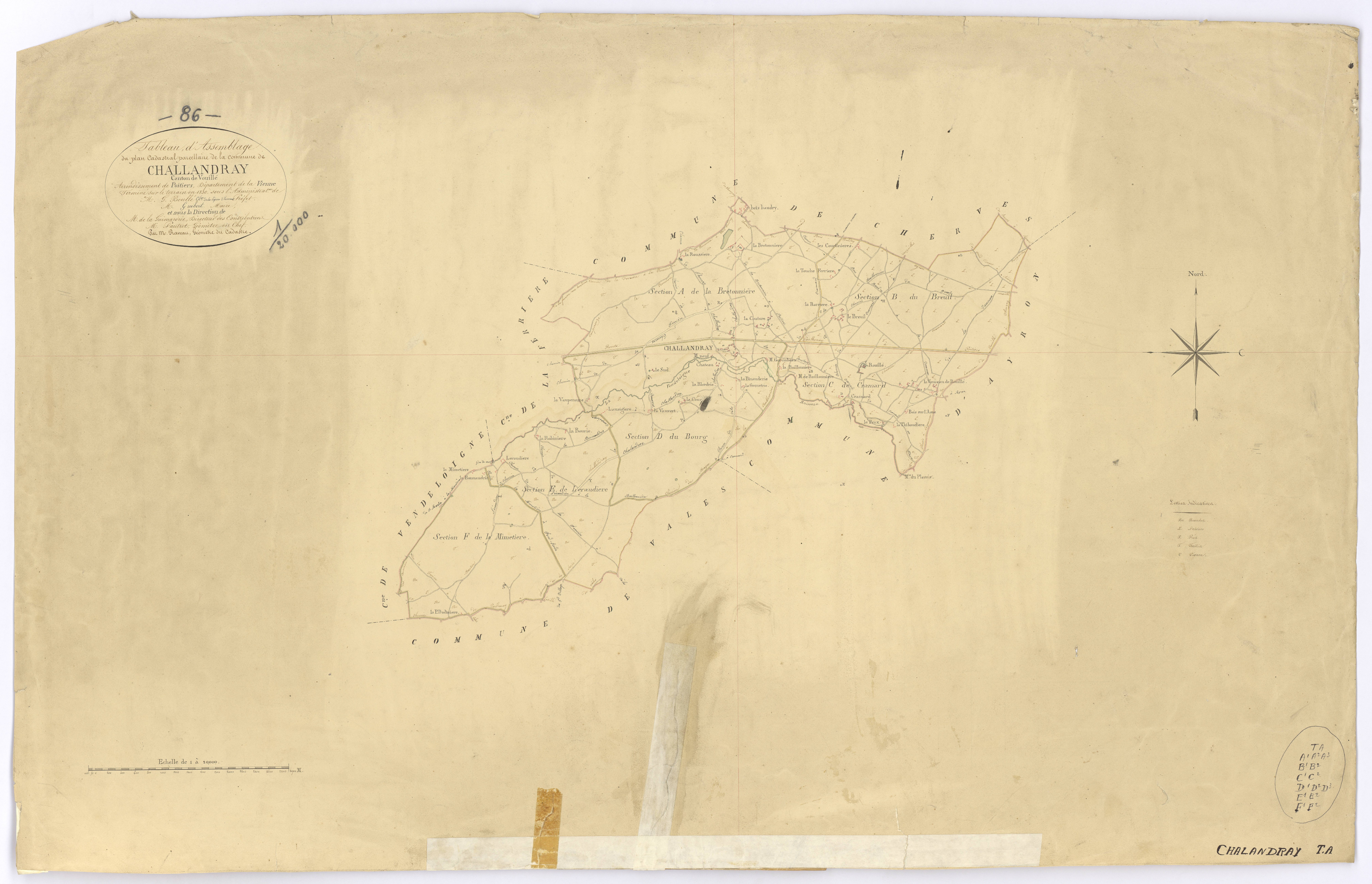 Chalandray - FRAD086_cadastre Plans 