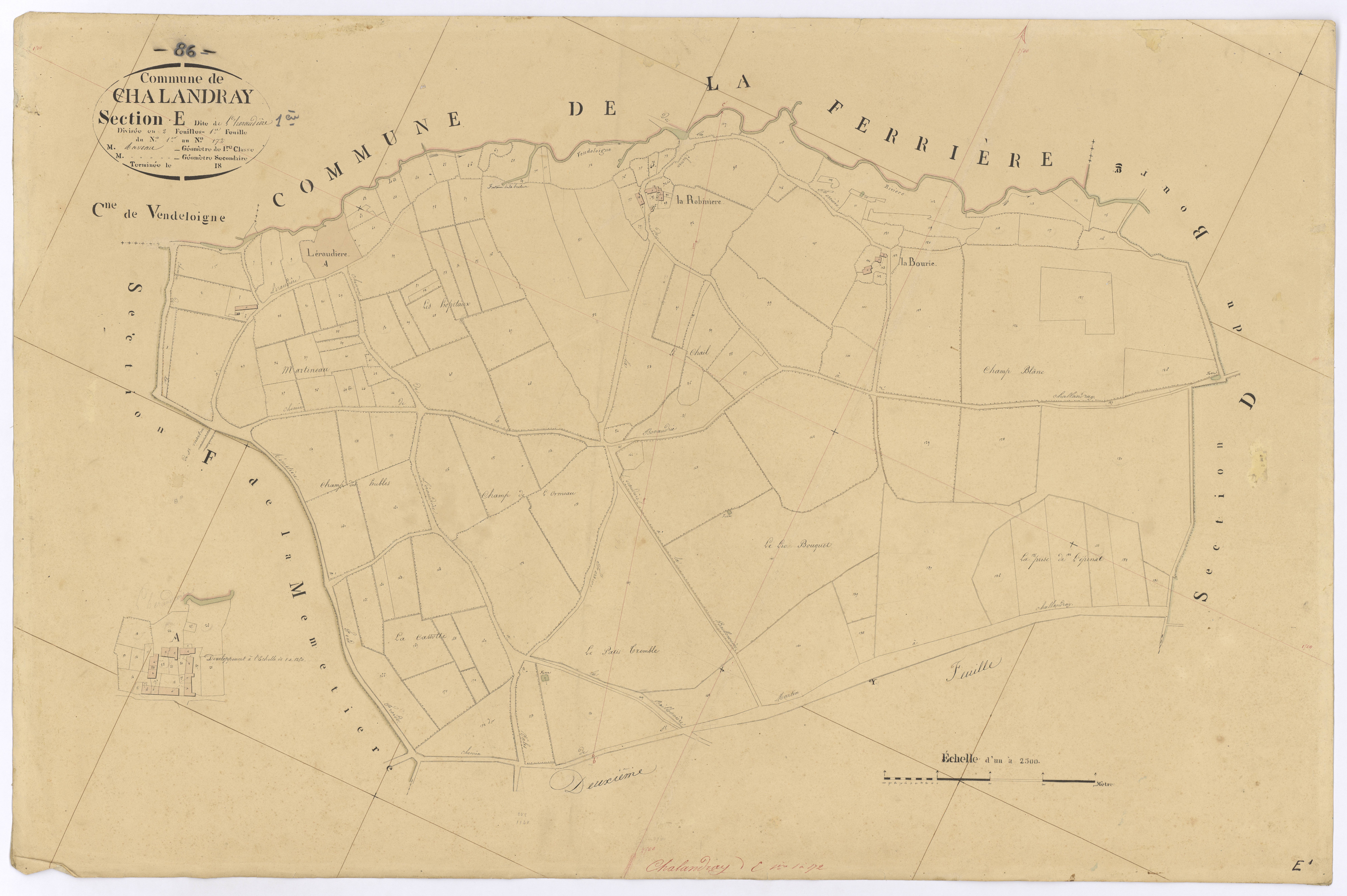 Chalandray - FRAD086_cadastre Plans 