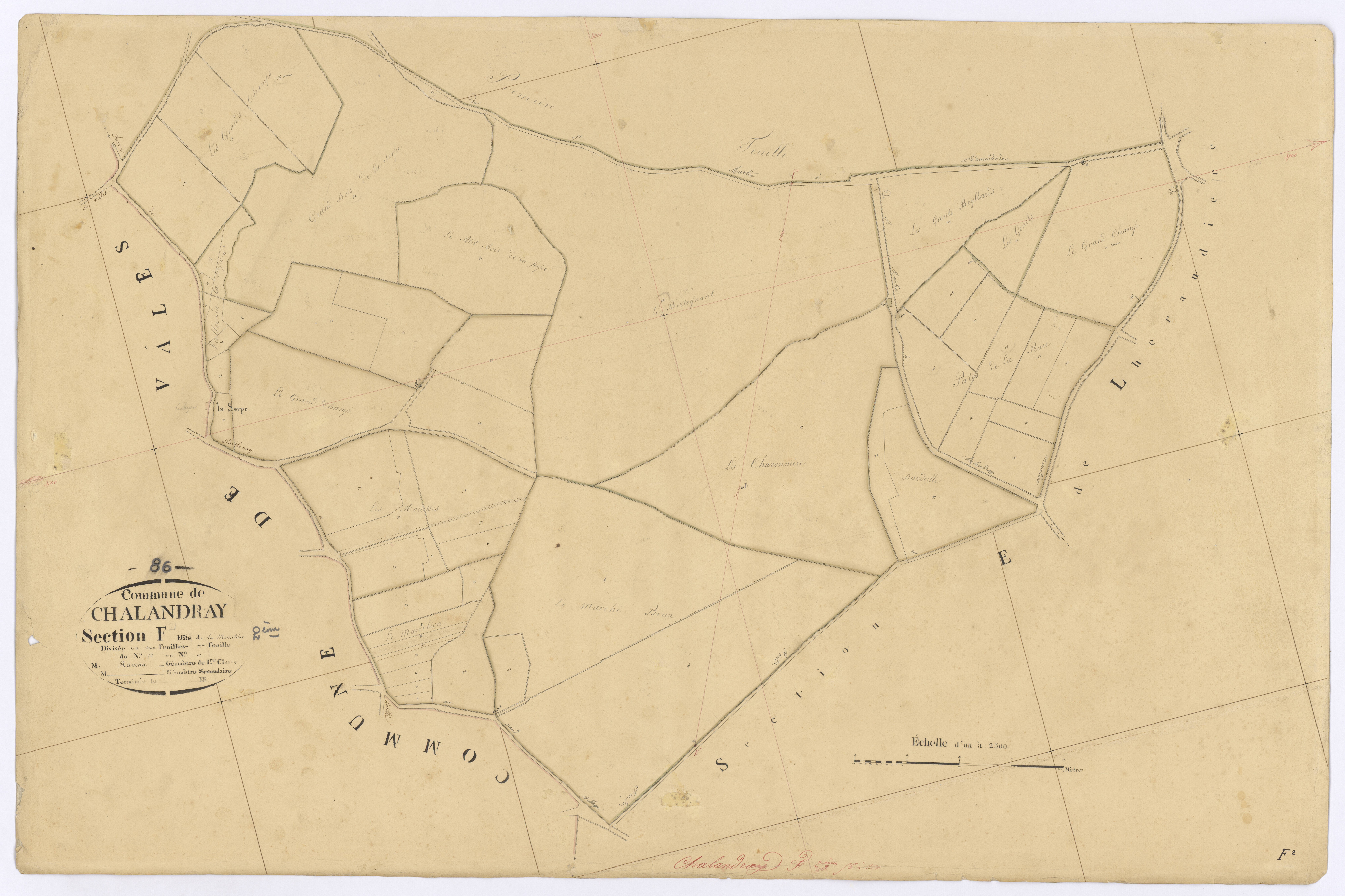Chalandray - FRAD086_cadastre Plans 