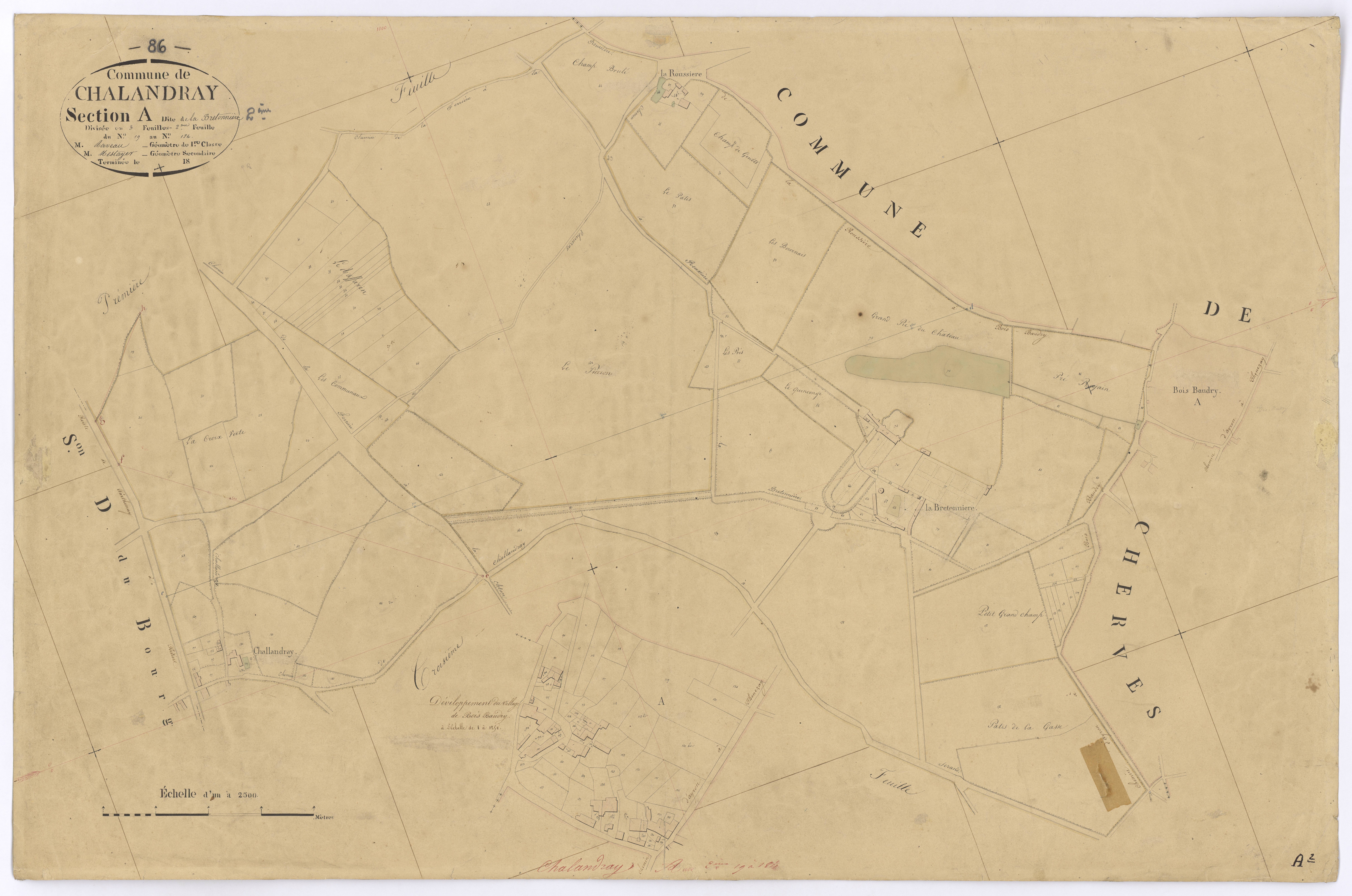 Chalandray - FRAD086_cadastre Plans 