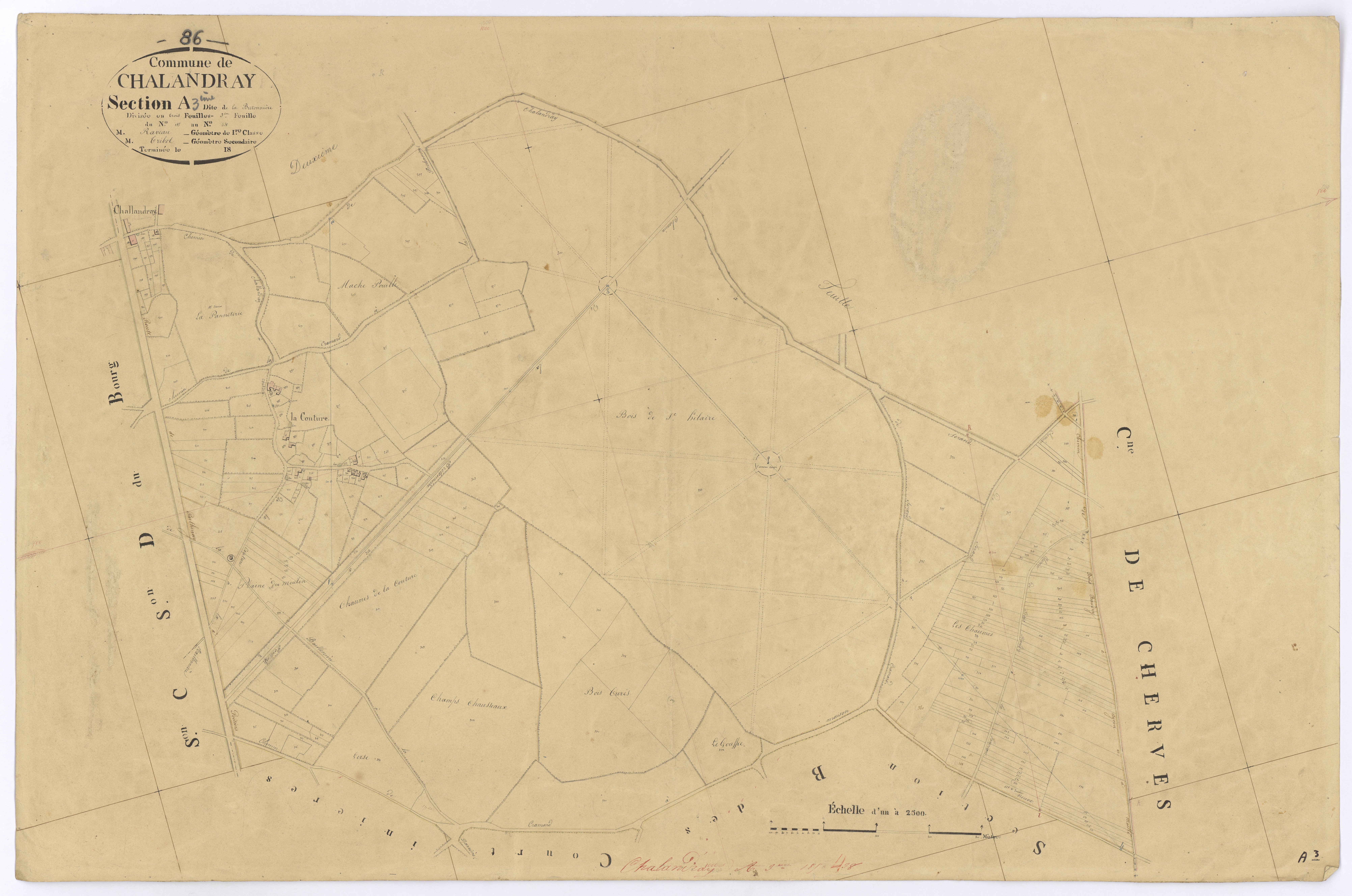 Chalandray - FRAD086_cadastre Plans 