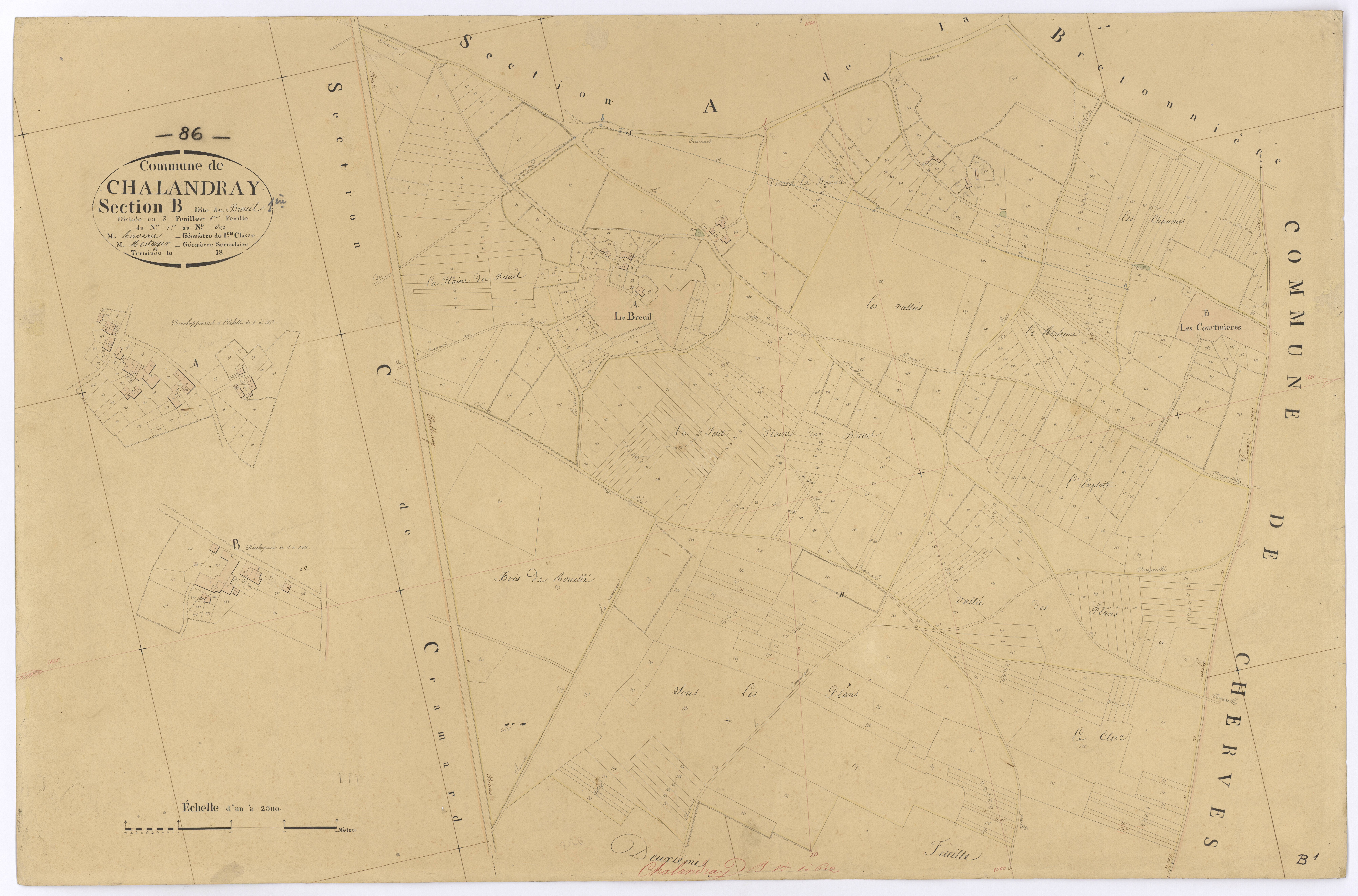 Chalandray - FRAD086_cadastre Plans 
