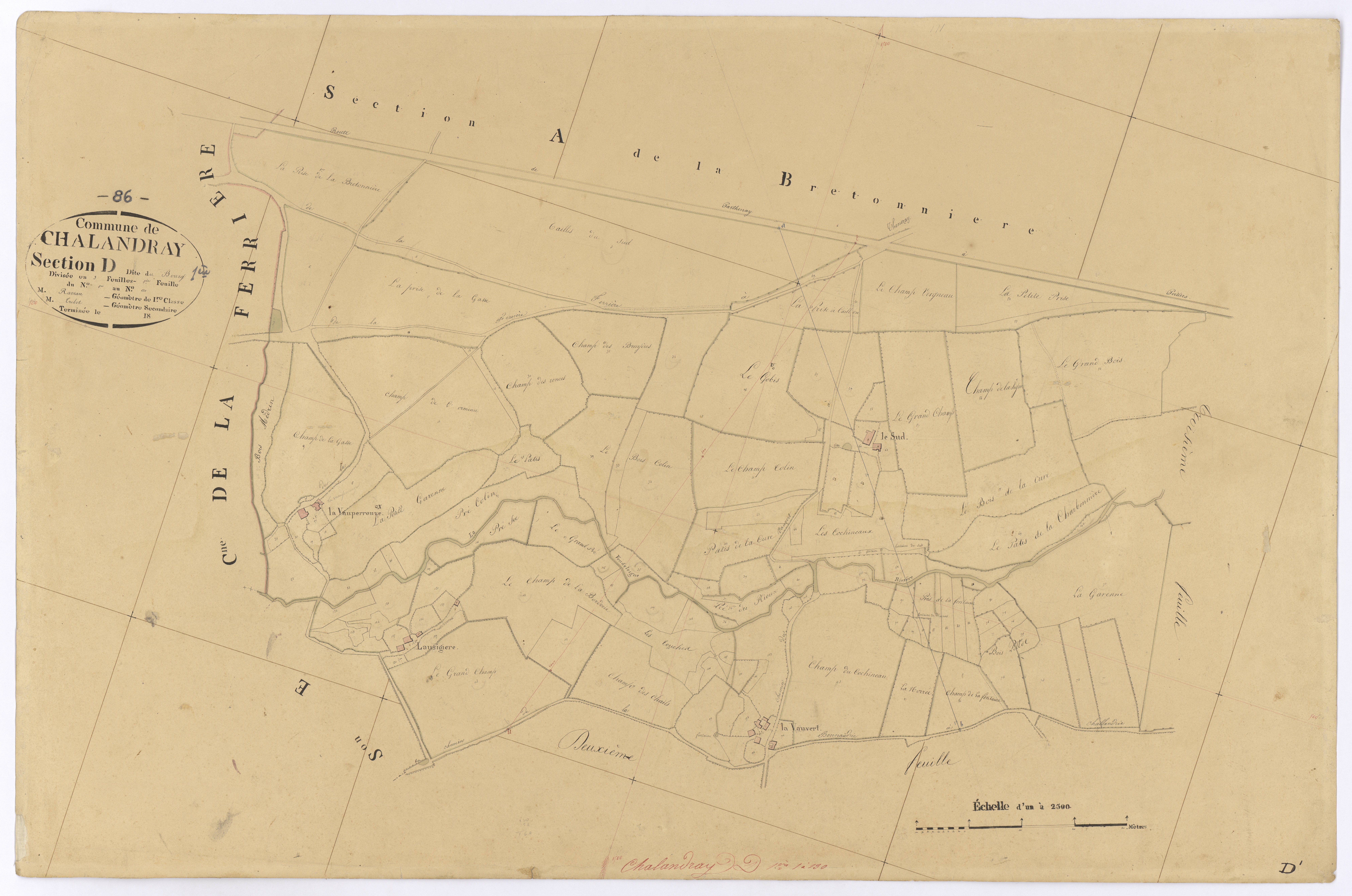 Chalandray - FRAD086_cadastre Plans 