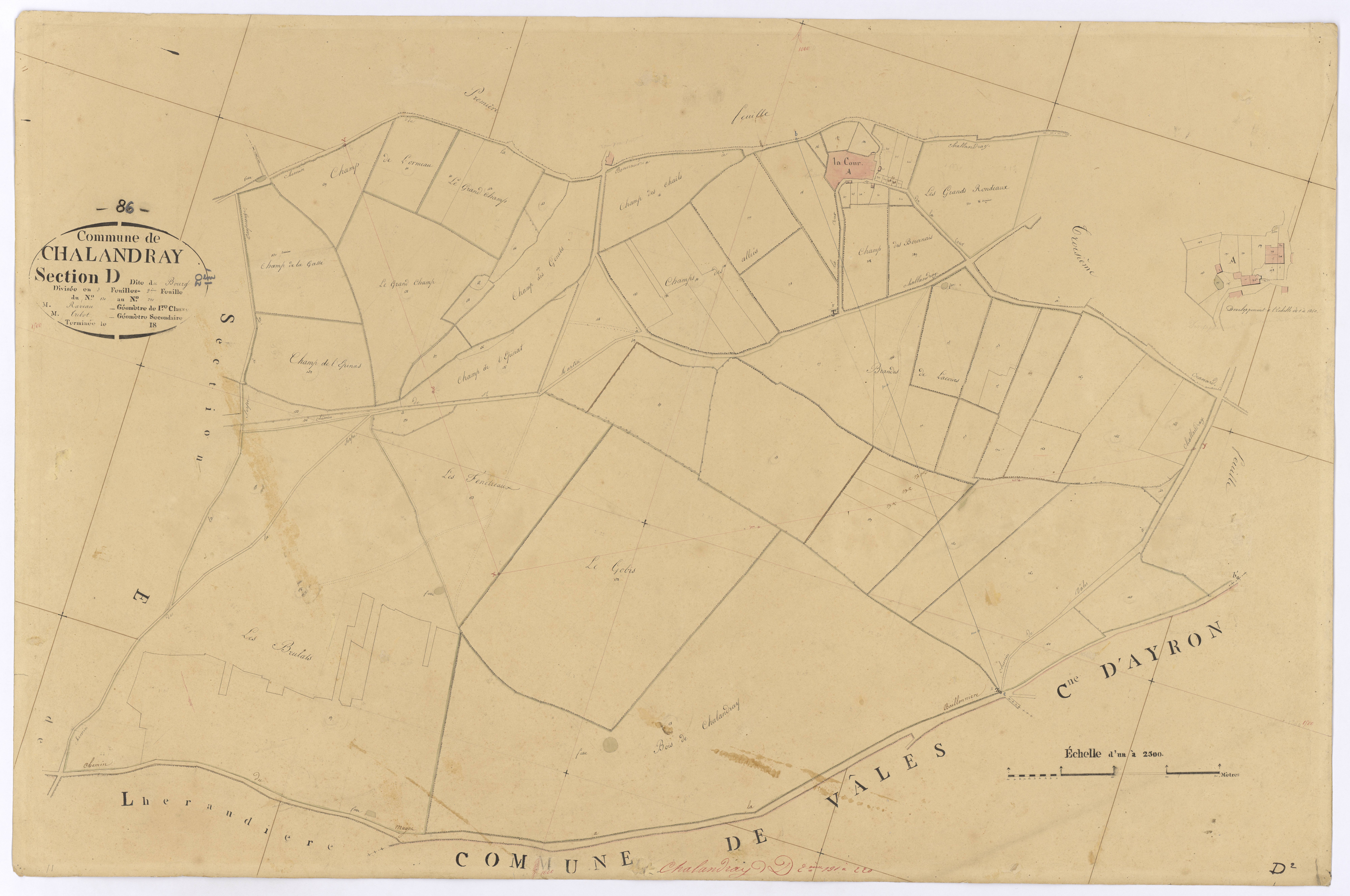 Chalandray - FRAD086_cadastre Plans 