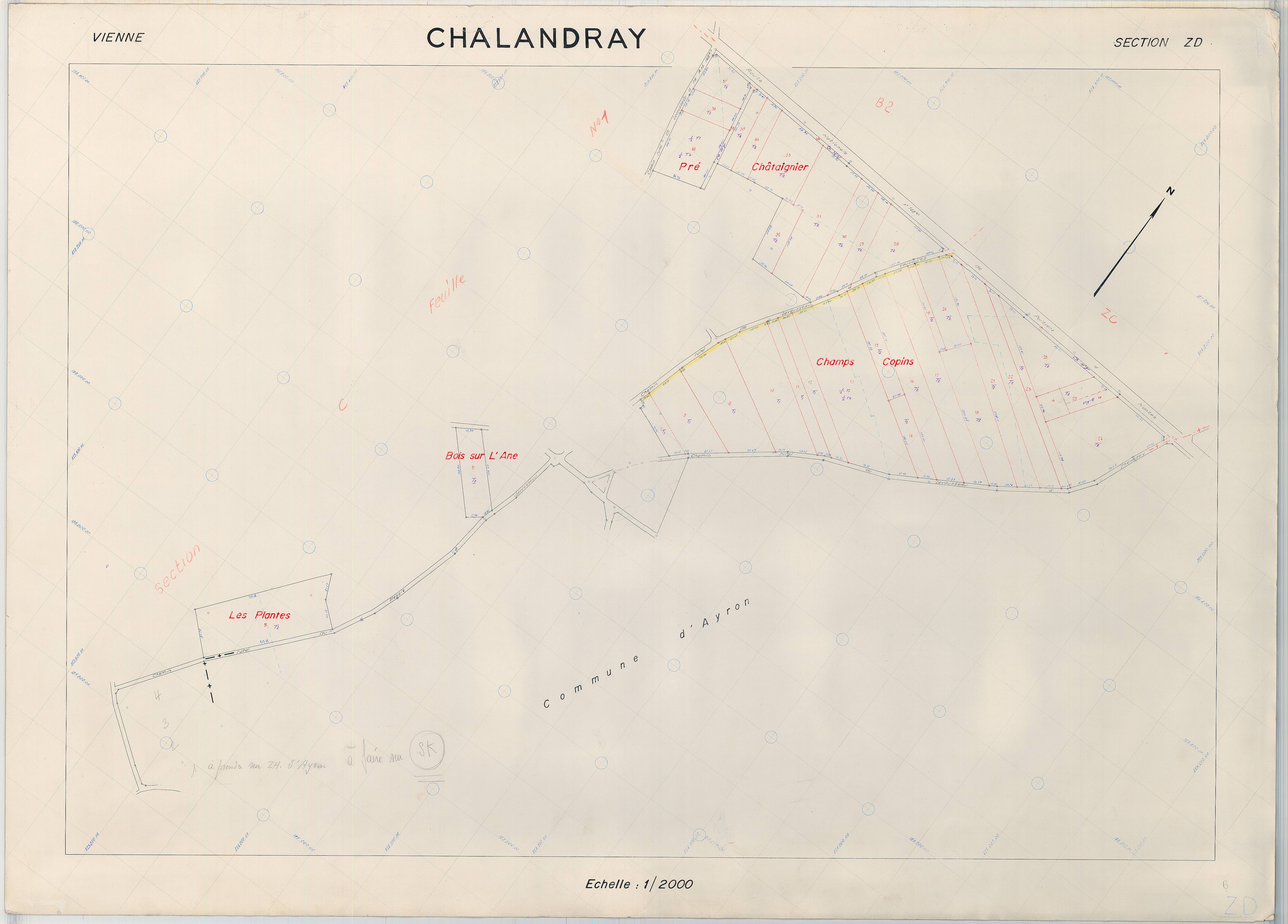 Chalandray - FRAD086_3045W Chalandray 