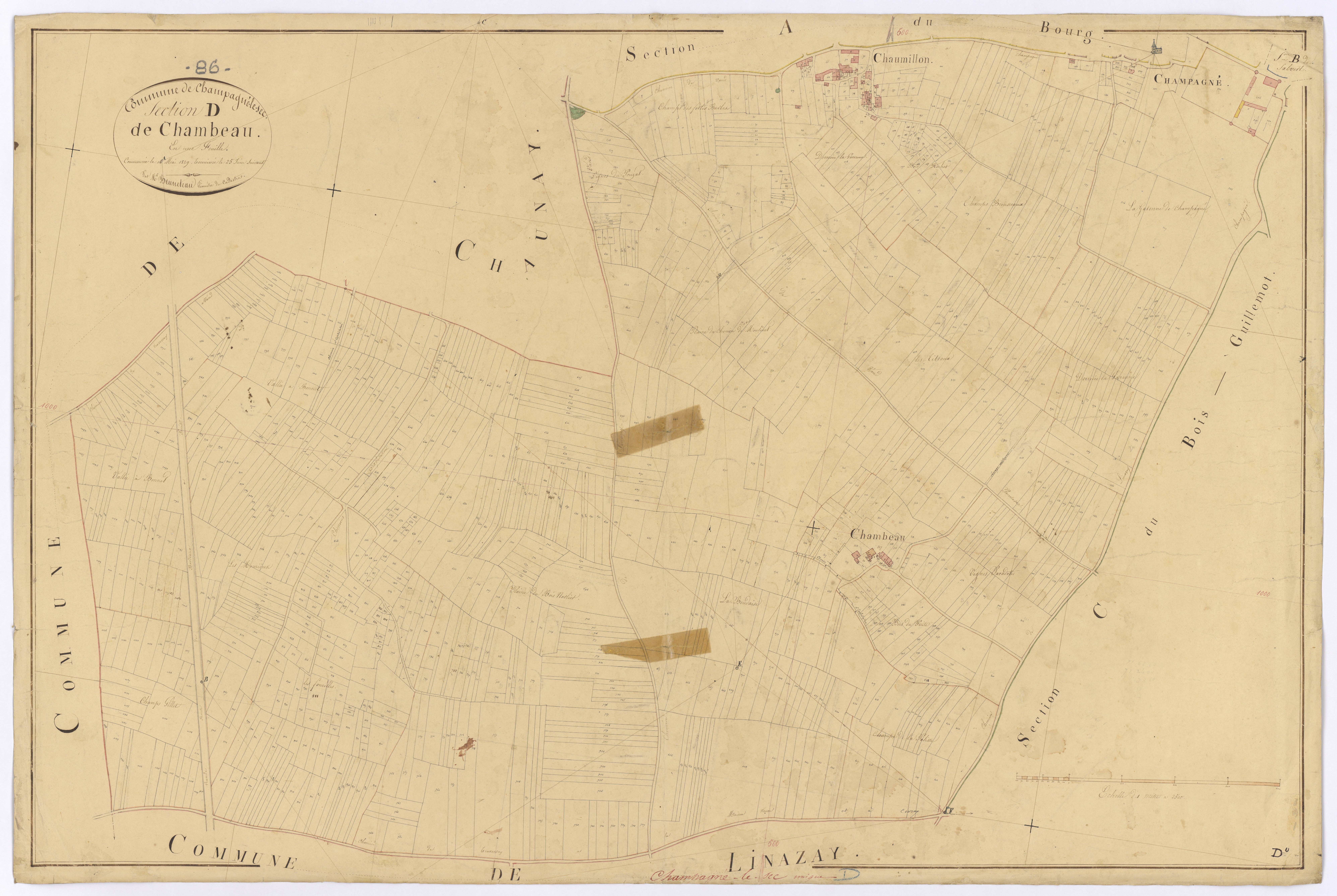 Champagné-le-Sec - FRAD086_cadastre Plans 