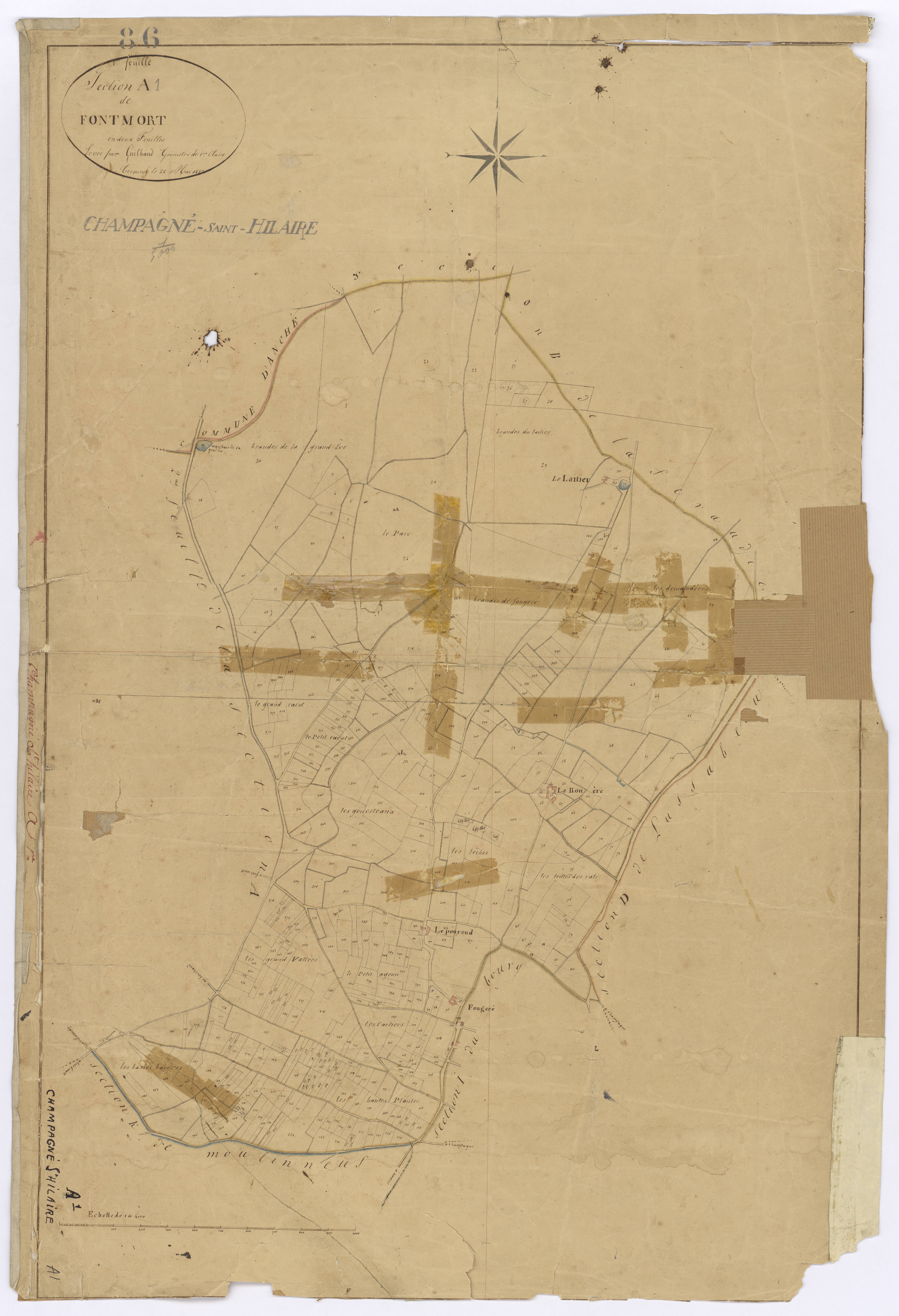 Champagné-Saint-Hilaire - FRAD086_cadastre Plans 