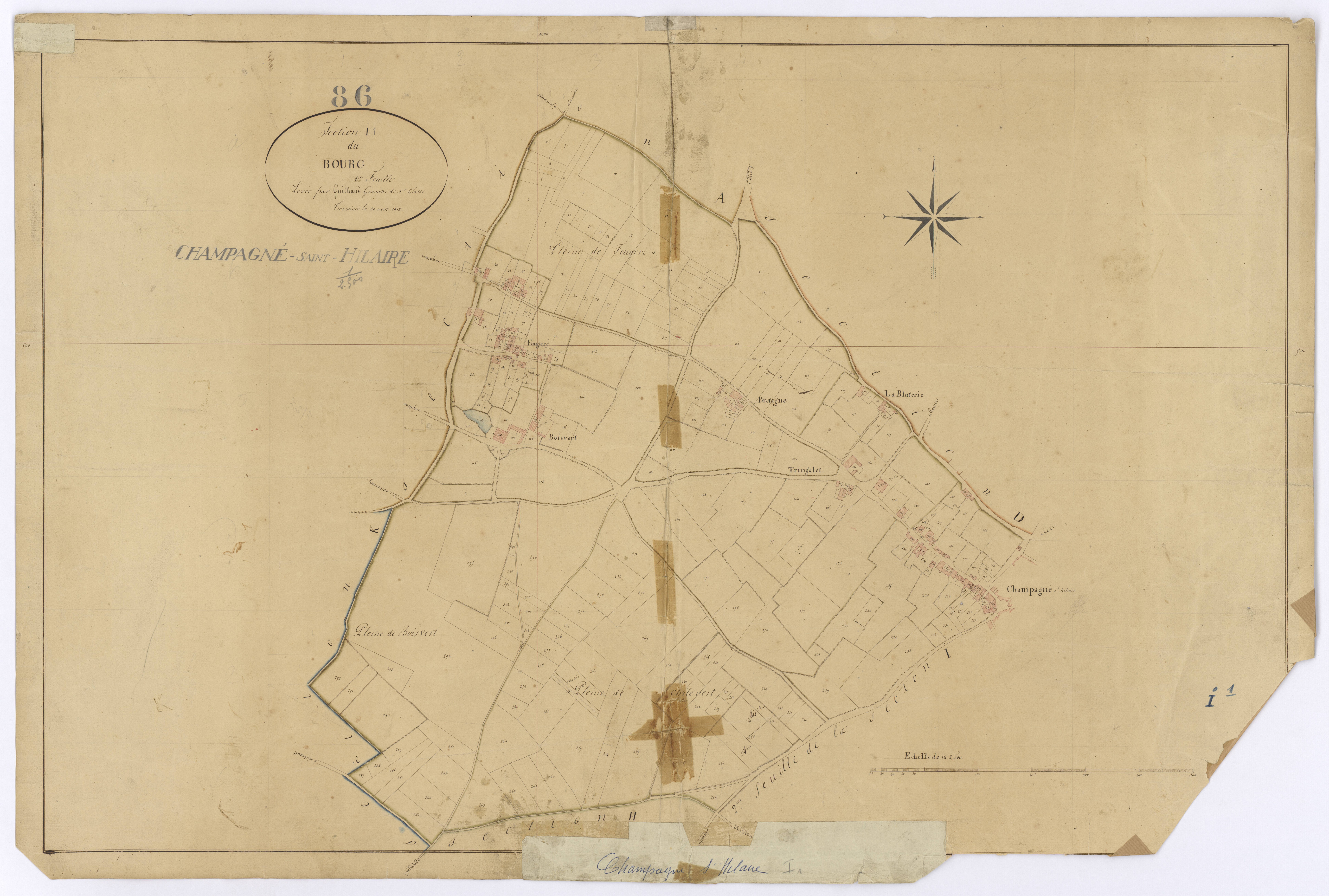 Champagné-Saint-Hilaire - FRAD086_cadastre Plans 