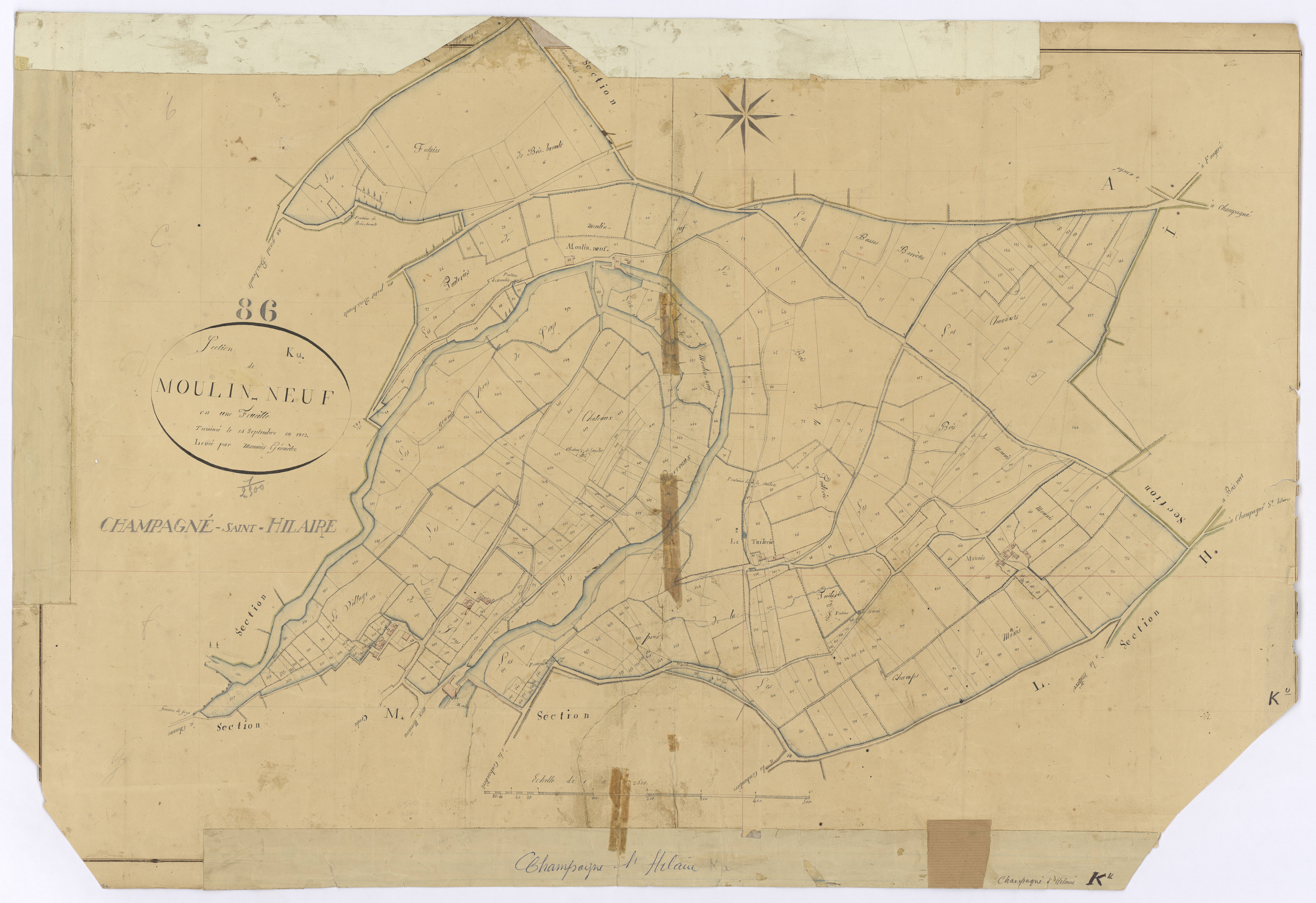 Champagné-Saint-Hilaire - FRAD086_cadastre Plans 