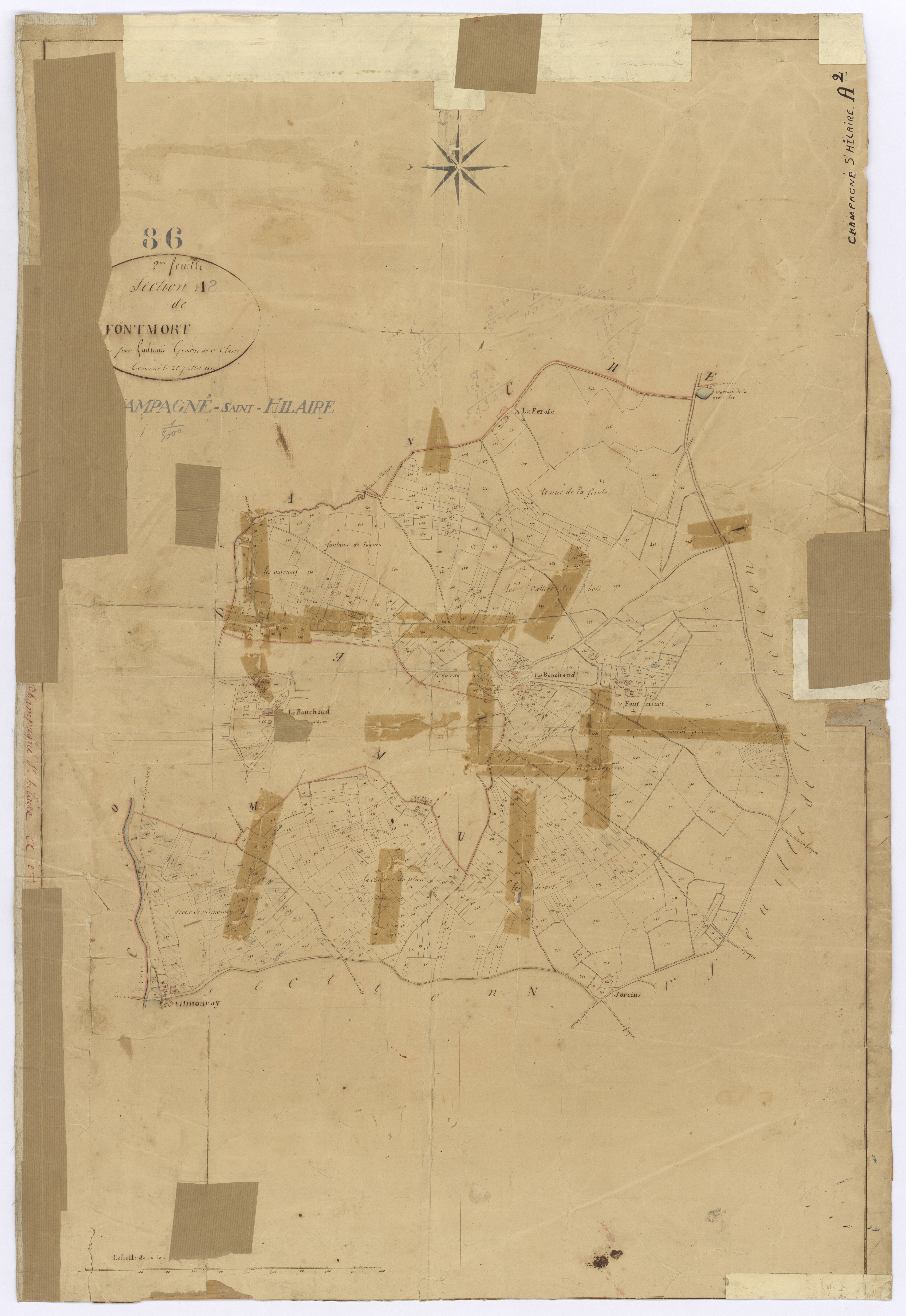 Champagné-Saint-Hilaire - FRAD086_cadastre Plans 