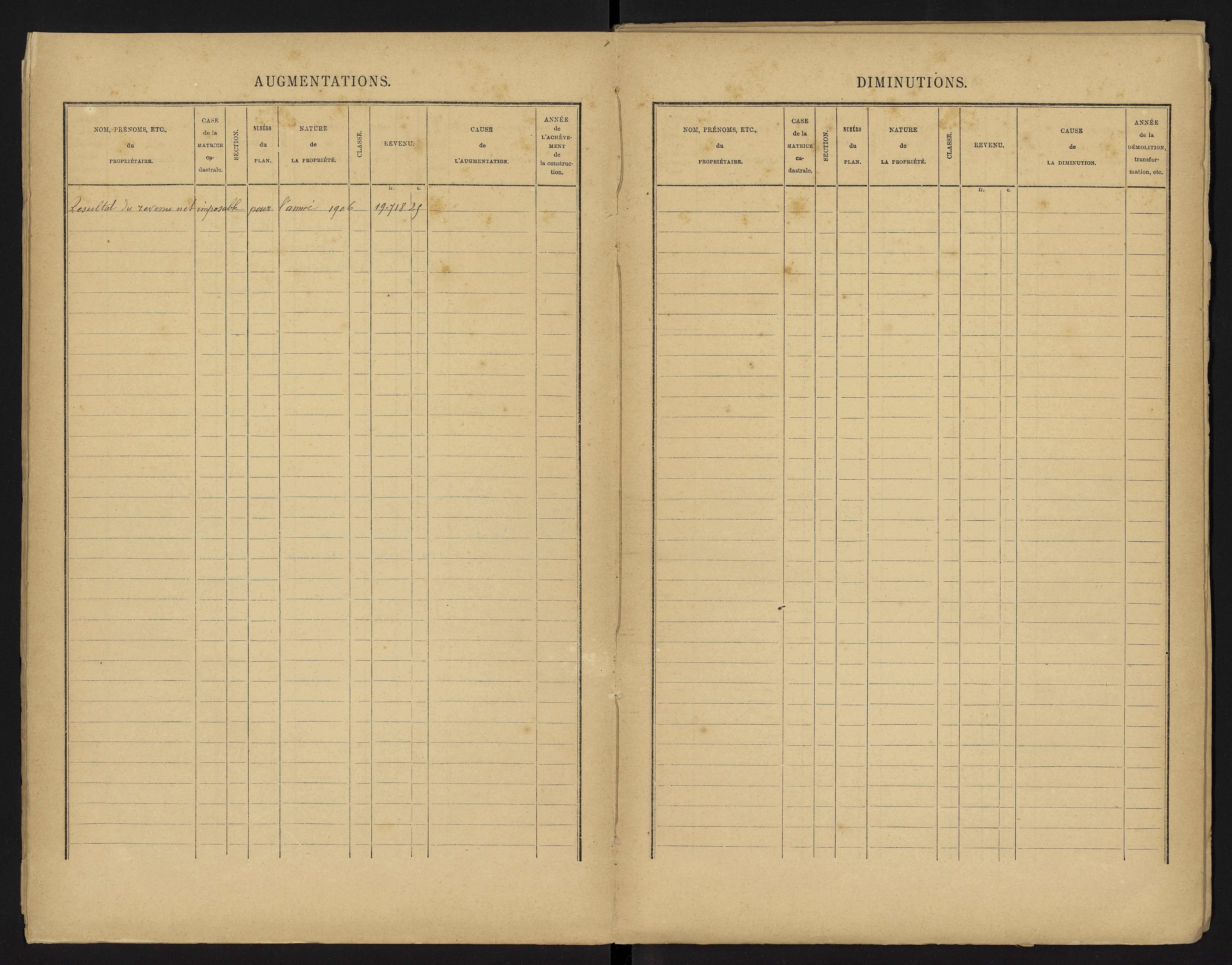 Champigny-le-Sec - FRAD086_cadastre Cases 1-360 