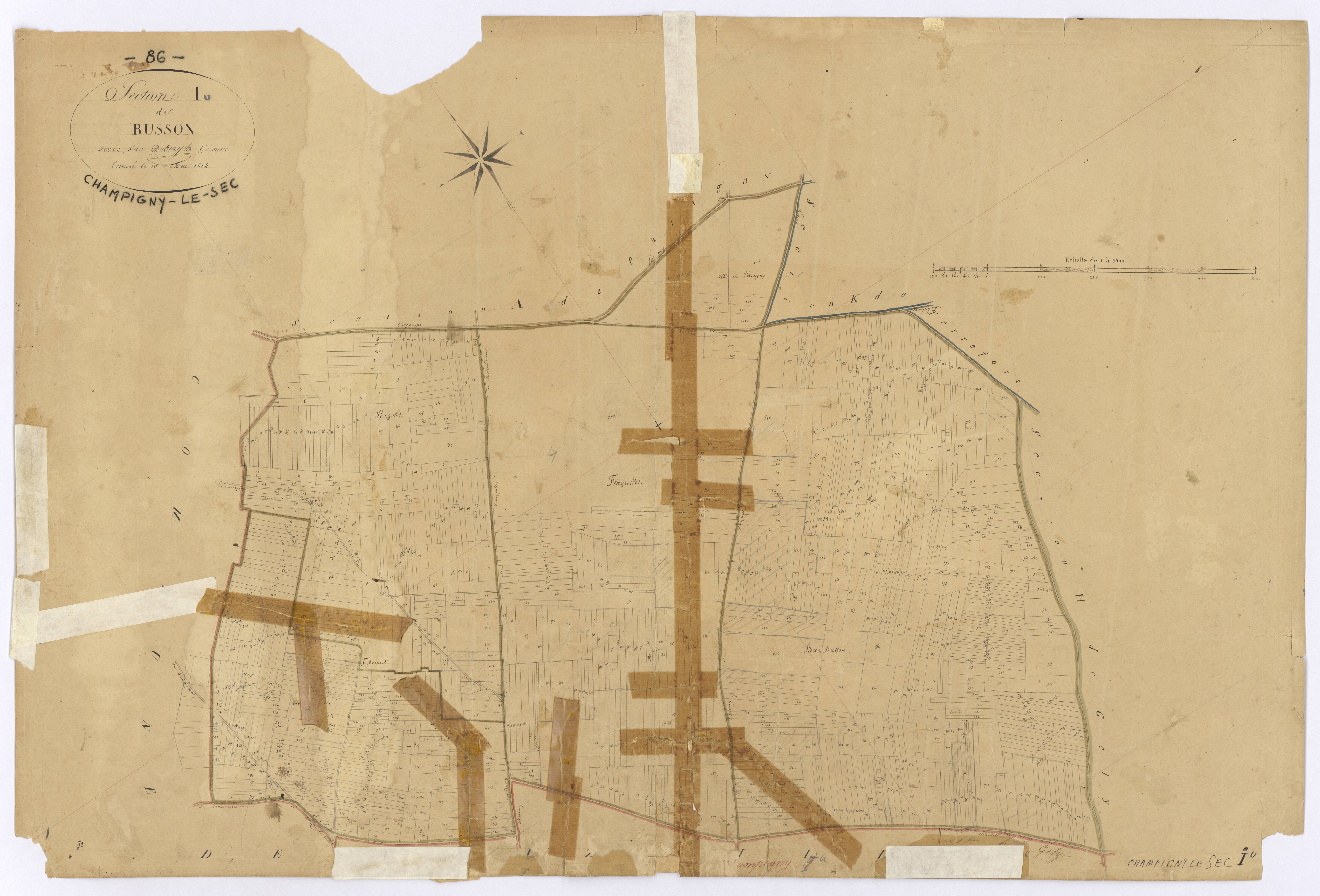Champigny-le-Sec - FRAD086_cadastre Plans 